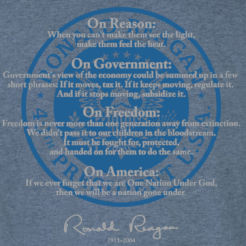 Ronald Reagan Presidential Tribute T-Shirt - Black, Red, Blue