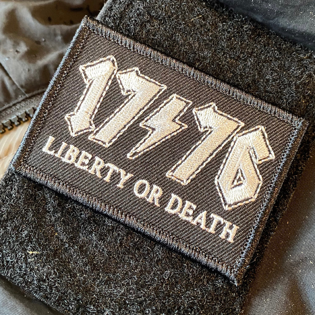 1776 - Liberty Or Death - 2"x3" Tactical Patch