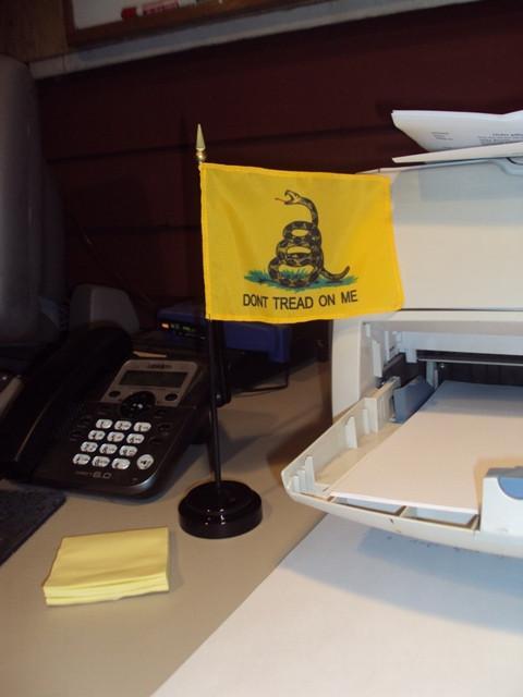 Gadsden Desk Flag Set