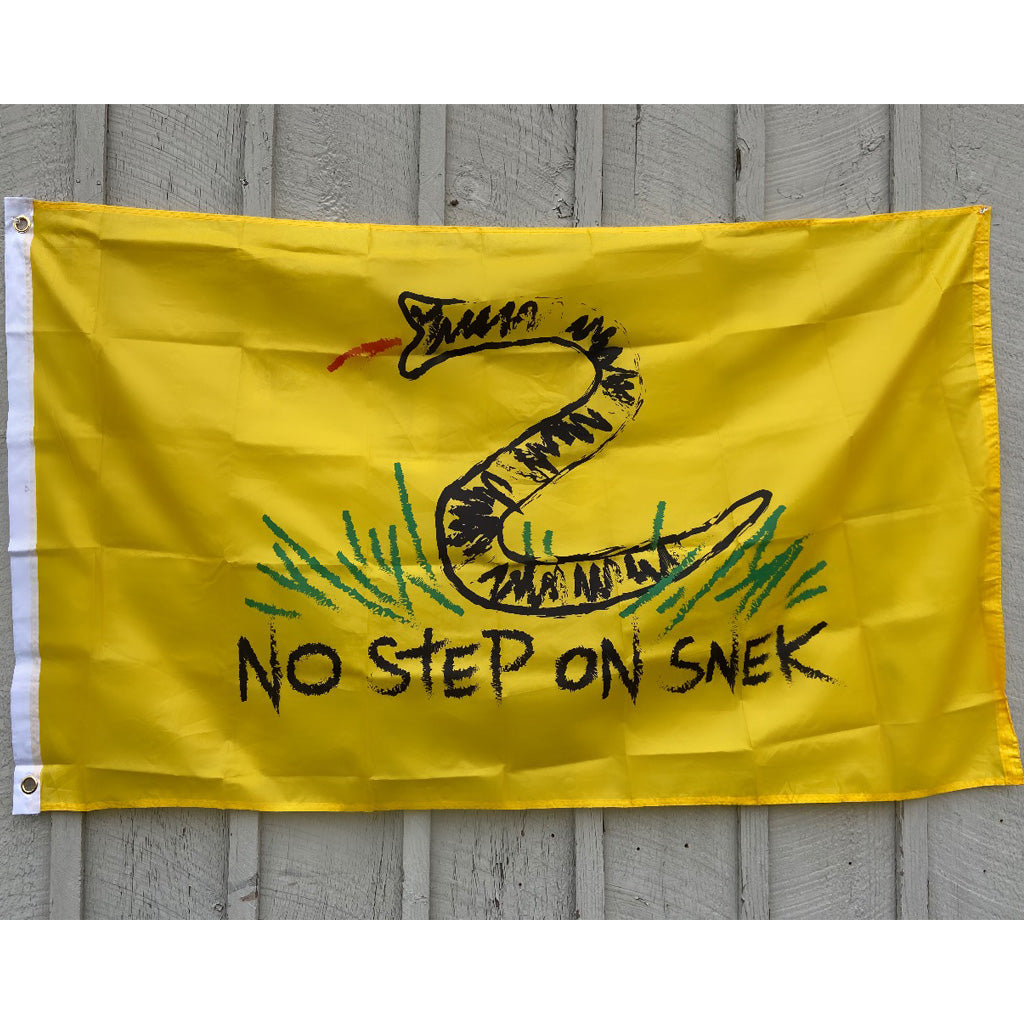 No Step On Snek - 3 x 5 ft Super Poly Flag