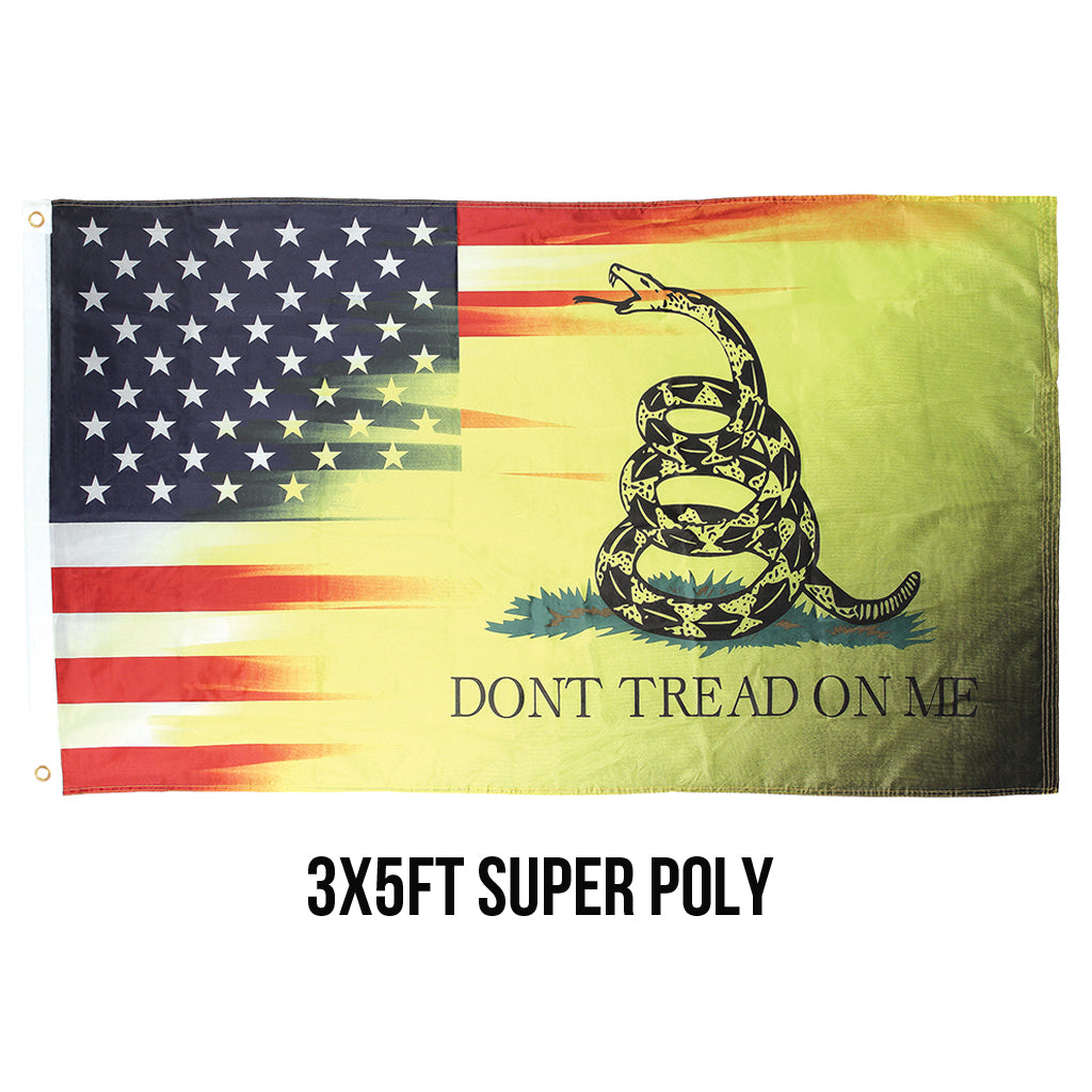 Gadsden USA Melt 3x5 Super Poly Flag