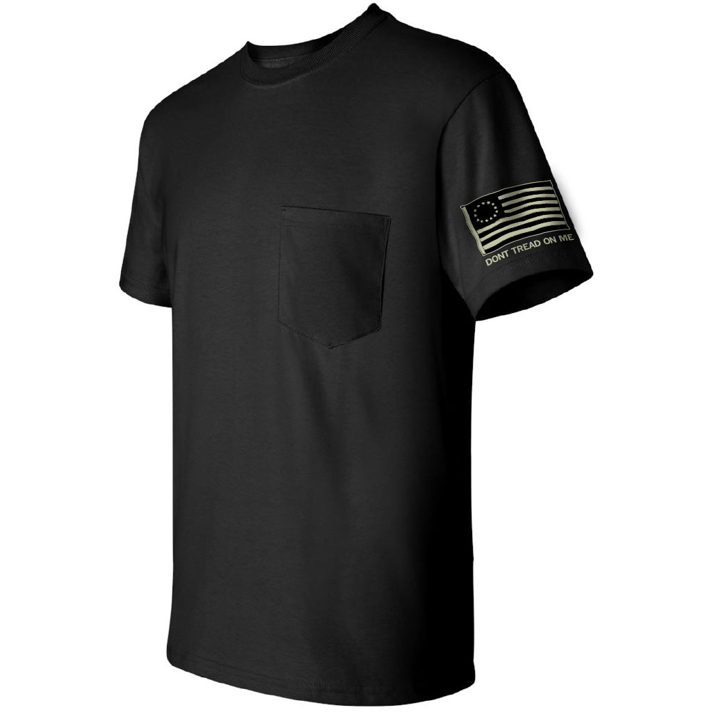 Blessed are The Peacemakers - Black Pocket T-Shirt