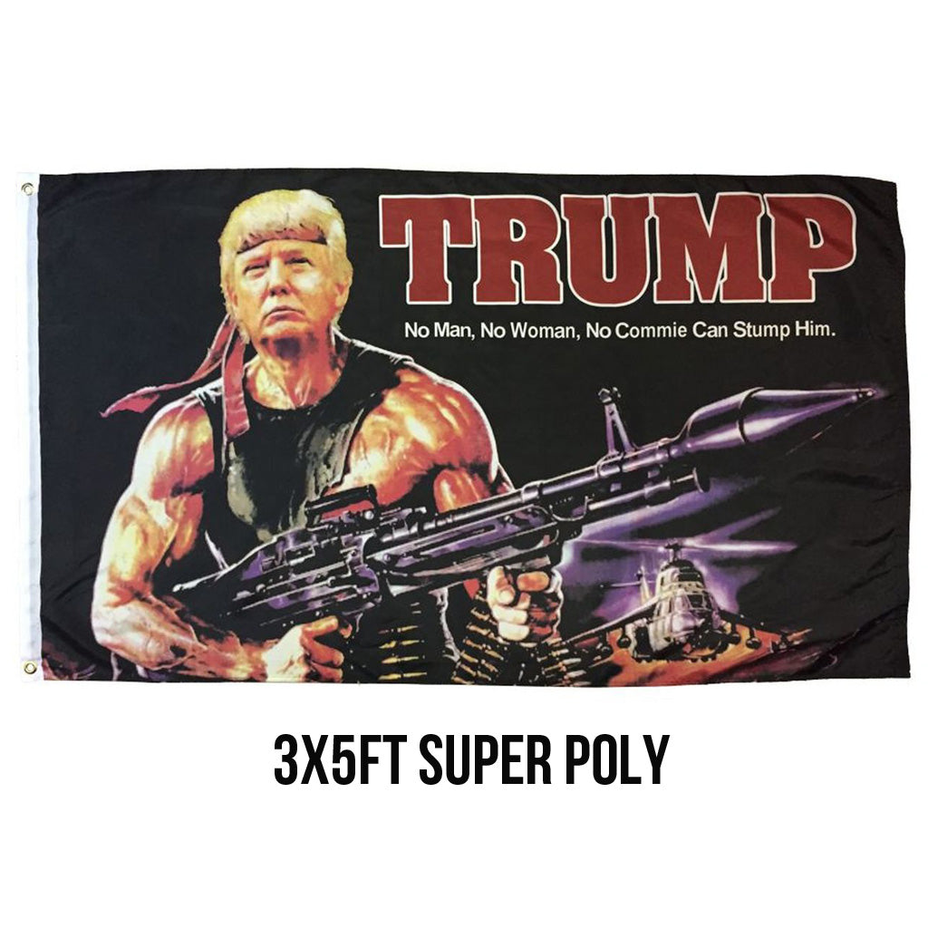 Trump Rambo 3x5 Super Poly Flag