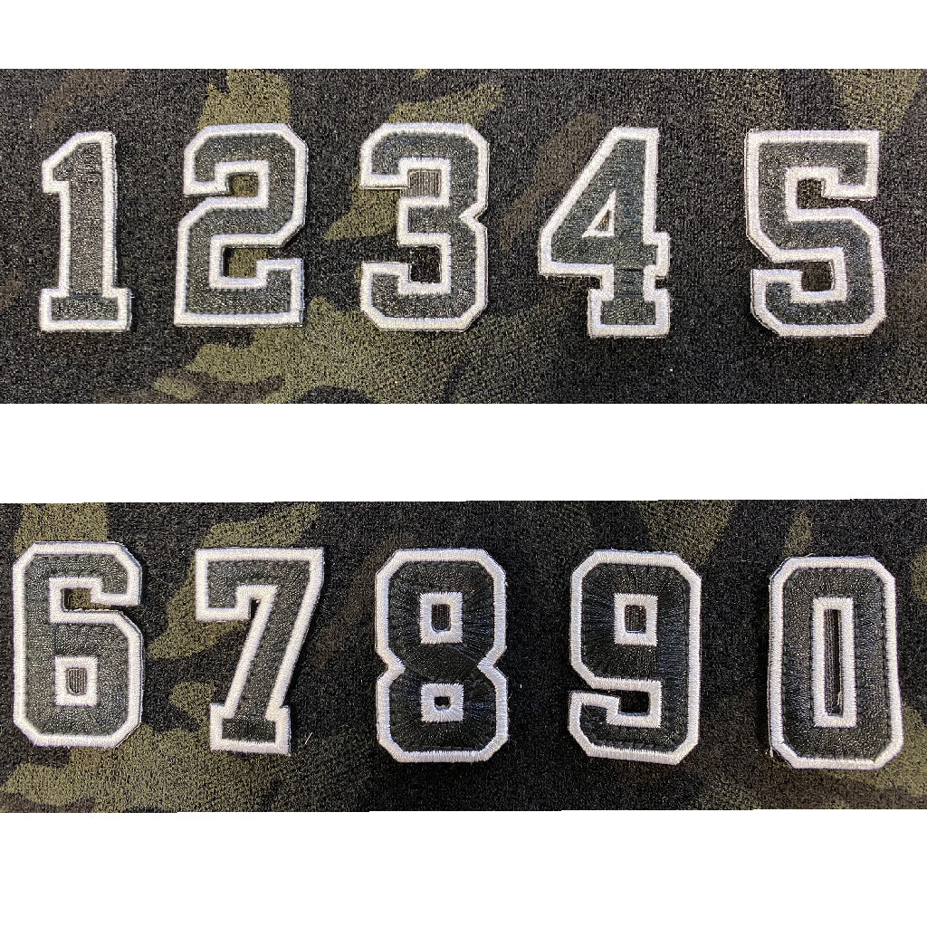 Tactical Numbers 2" x 1.25" - Black