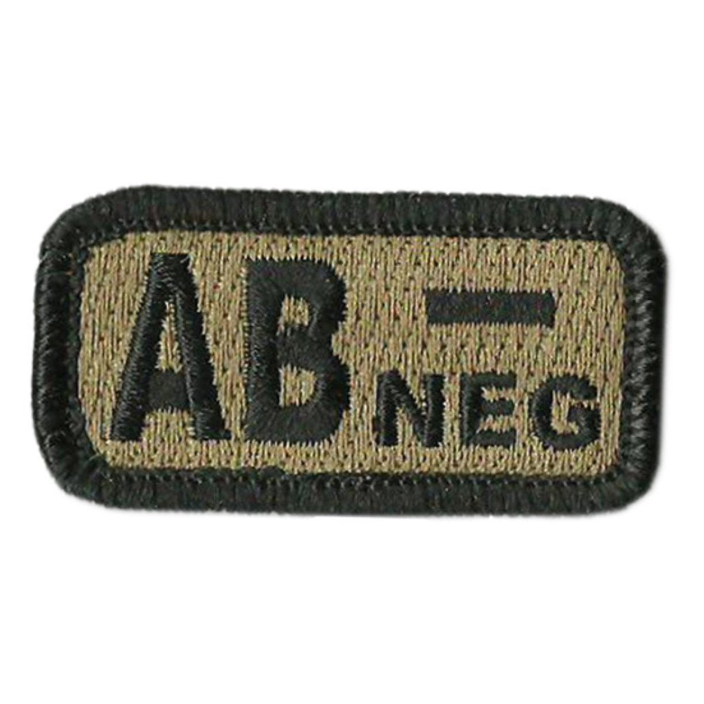 Blood Type Patches - Type AB Negative - 2" x 1"