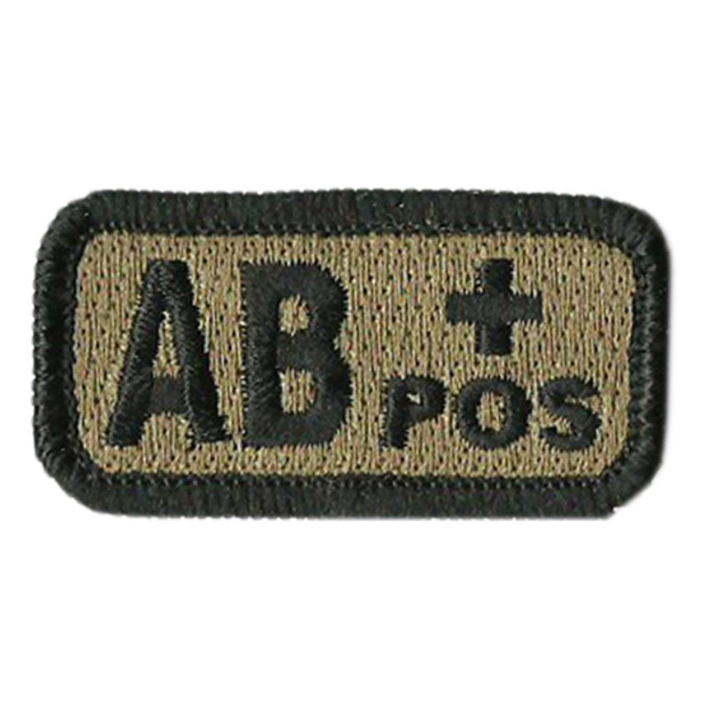 Blood Type Patches - Type AB Positive - 2" x 1"