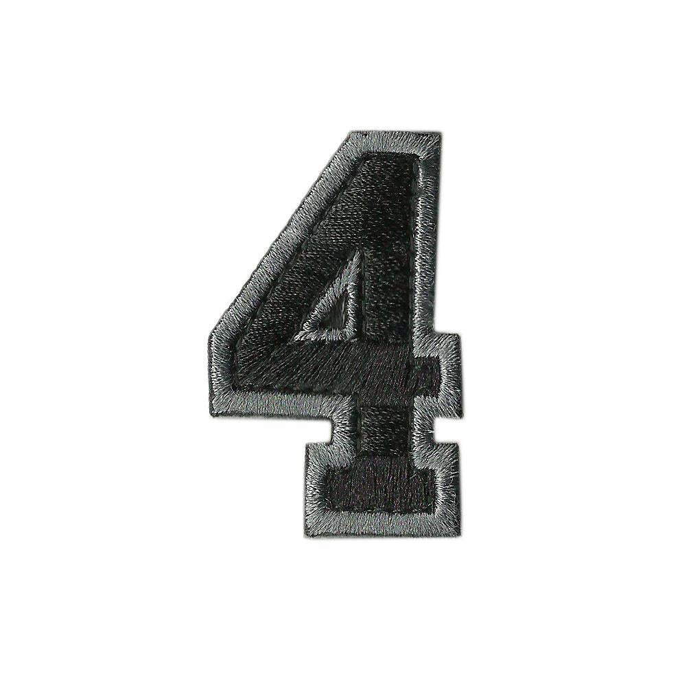 Tactical Numbers 2" x 1.25" - Silver-Black