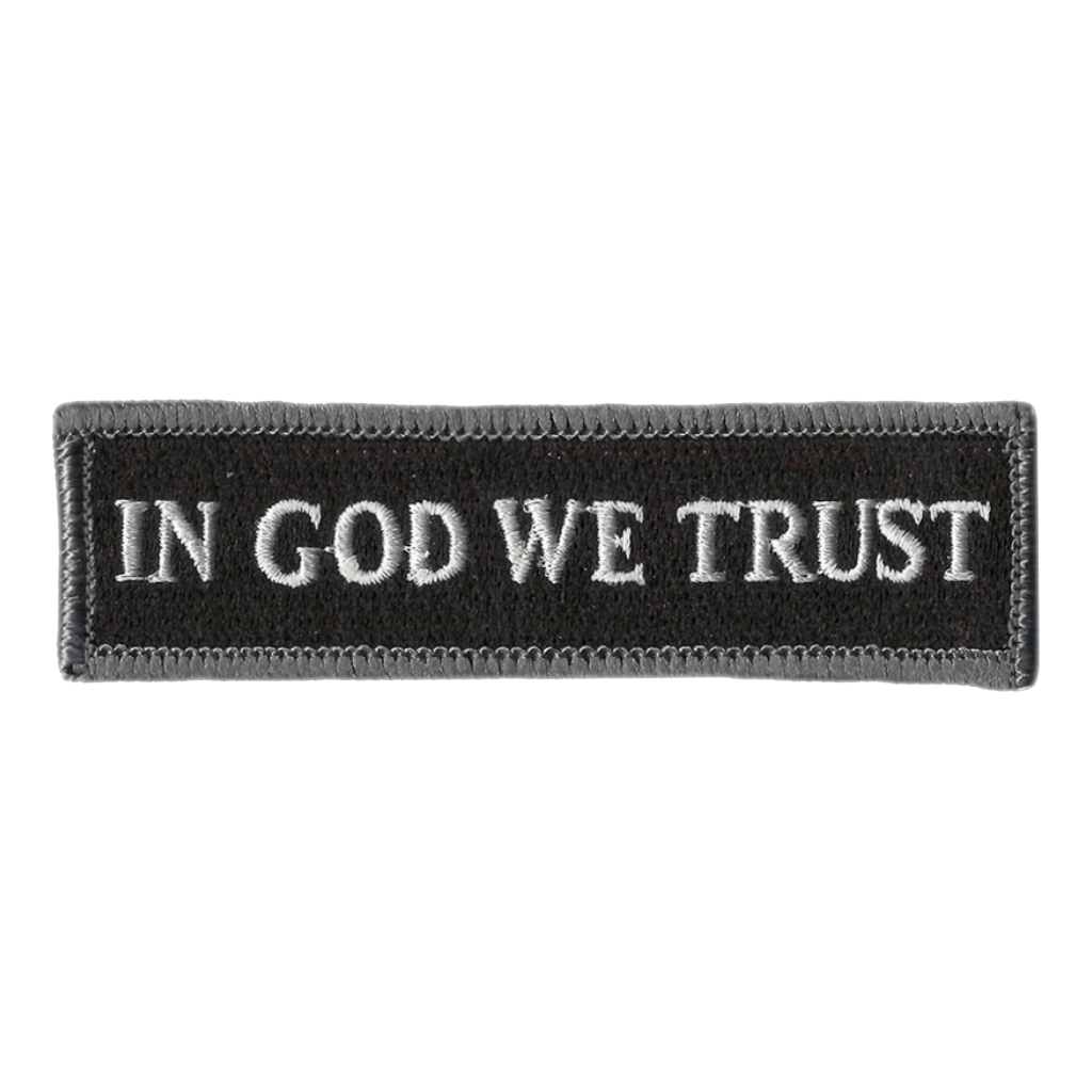 In GOD WE Trust Morale Patches (Back Of Hat)