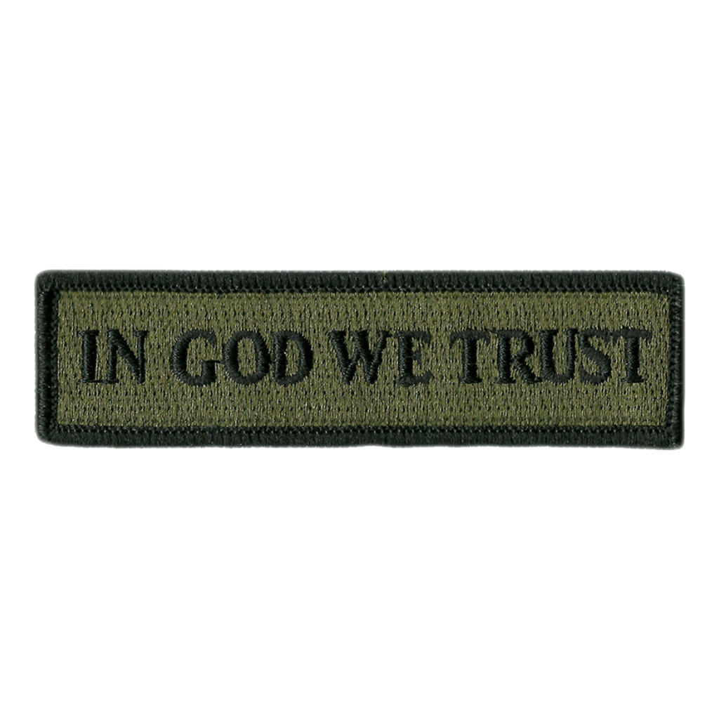 In GOD WE Trust Morale Patches (Back Of Hat)