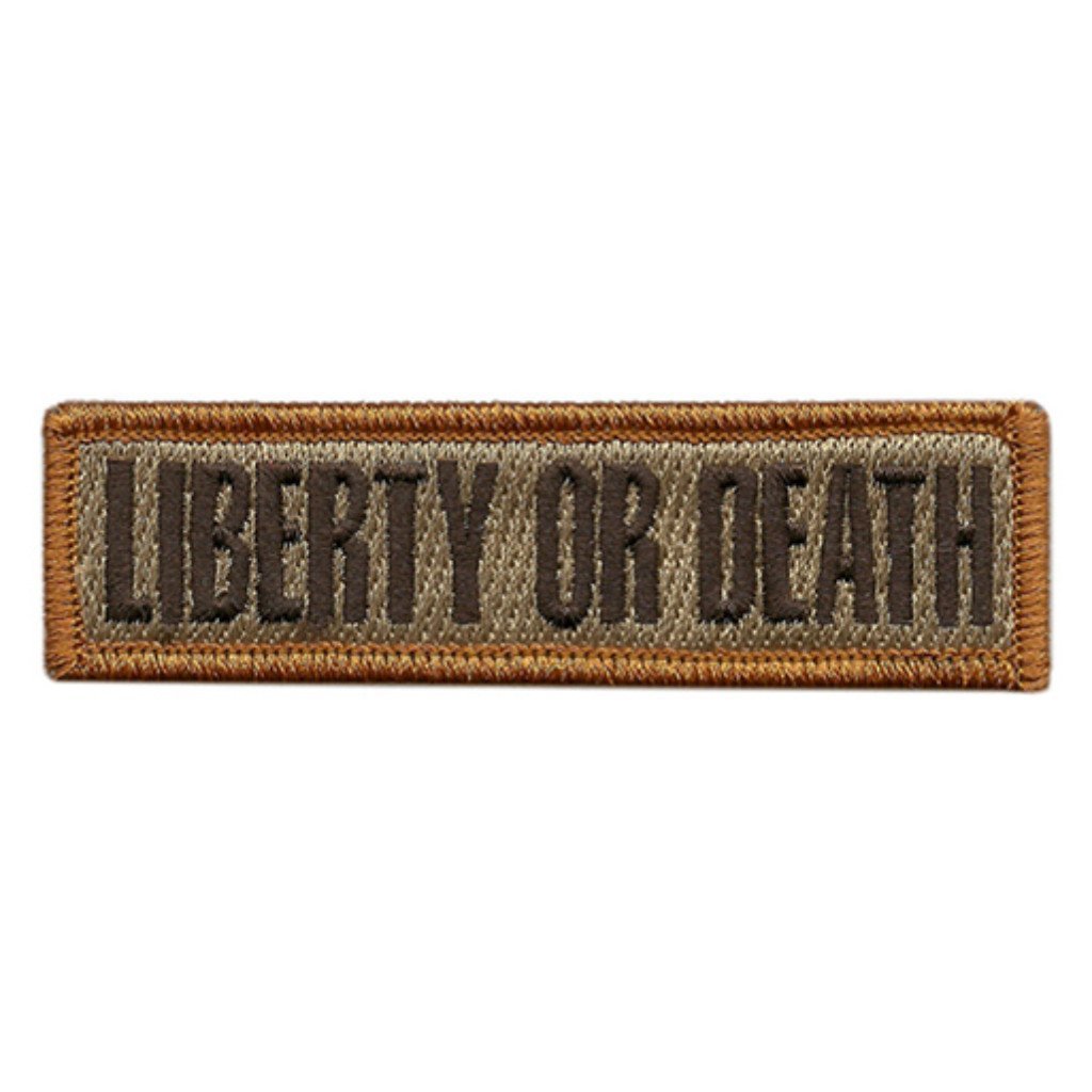 Liberty Or Death Text Morale Patches (Back of Hat)