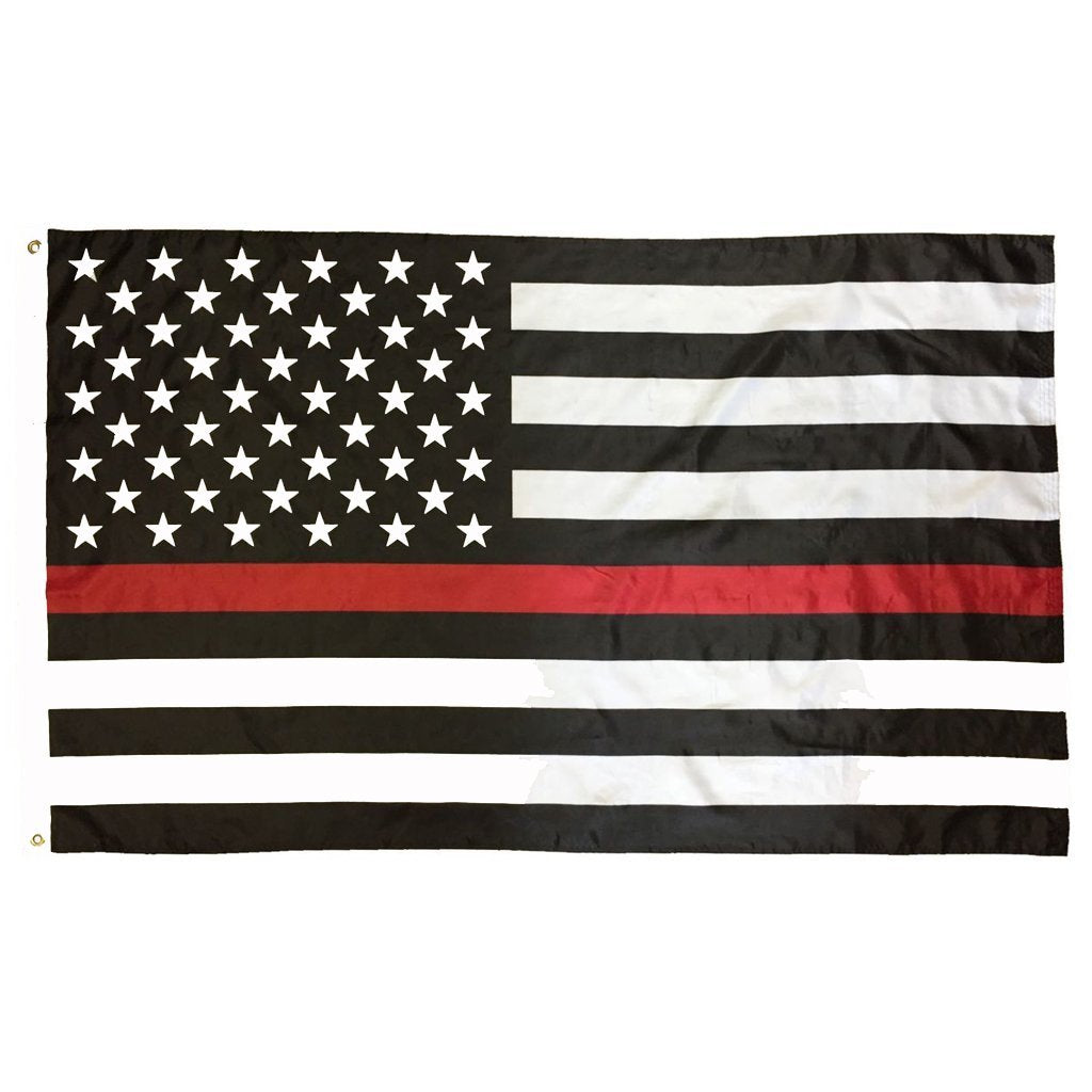 3x5 ft USA Thin Red Line Super-Poly Flag