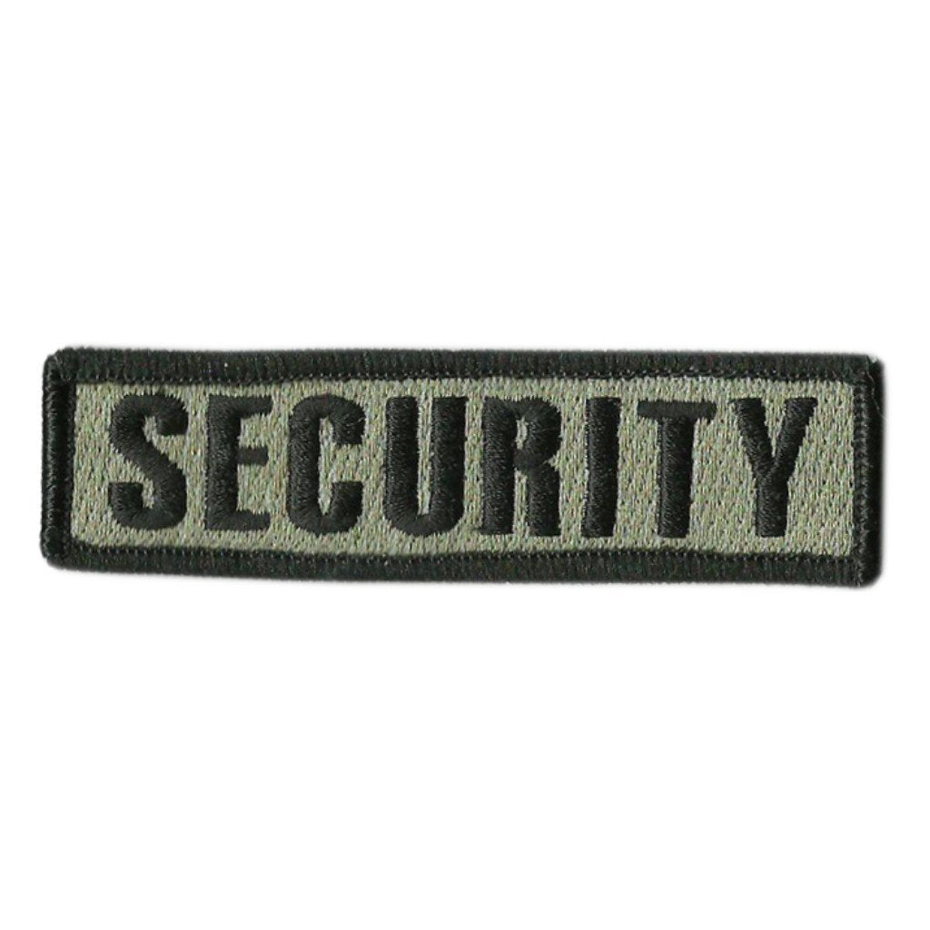 1" x 3 3/4" SECURITY Morale Patch (Back of Hat)