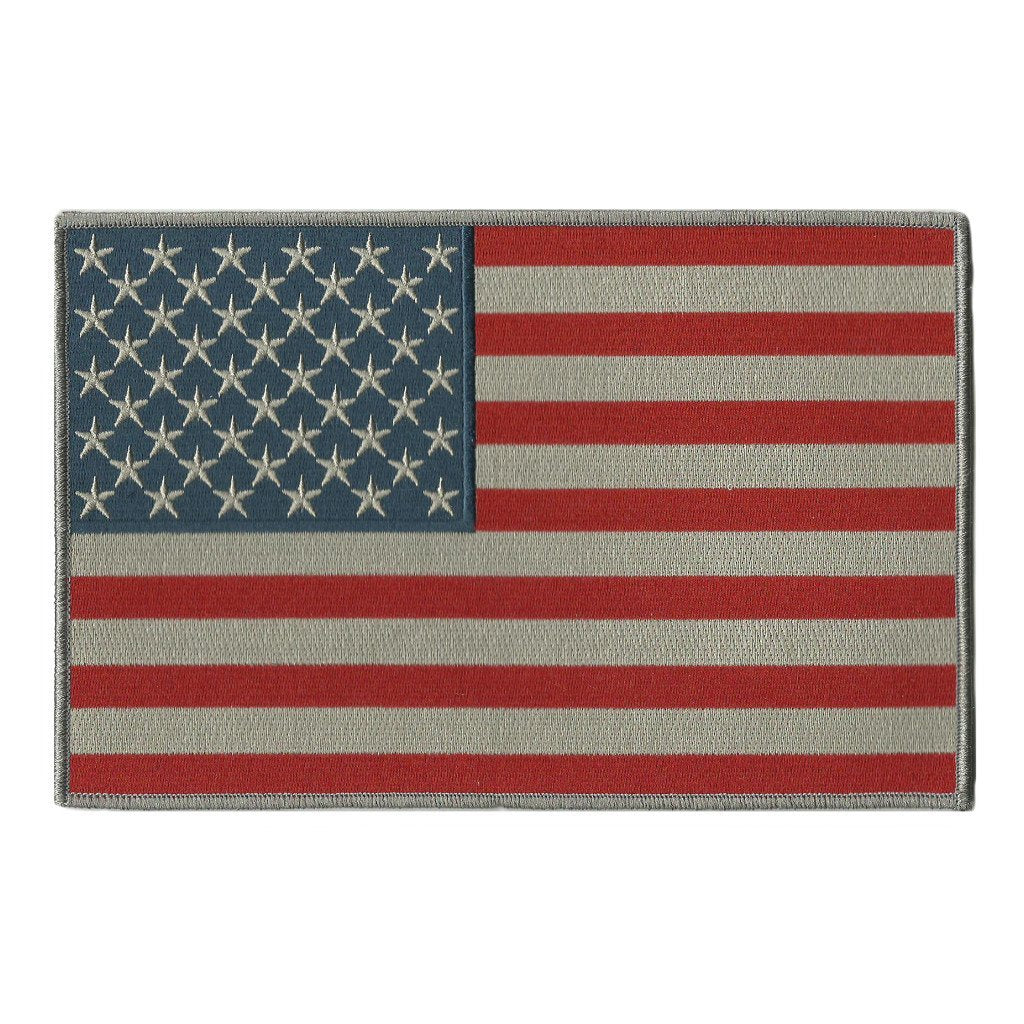 USA Flag Patches - Motorcycle Vest - Iron-On