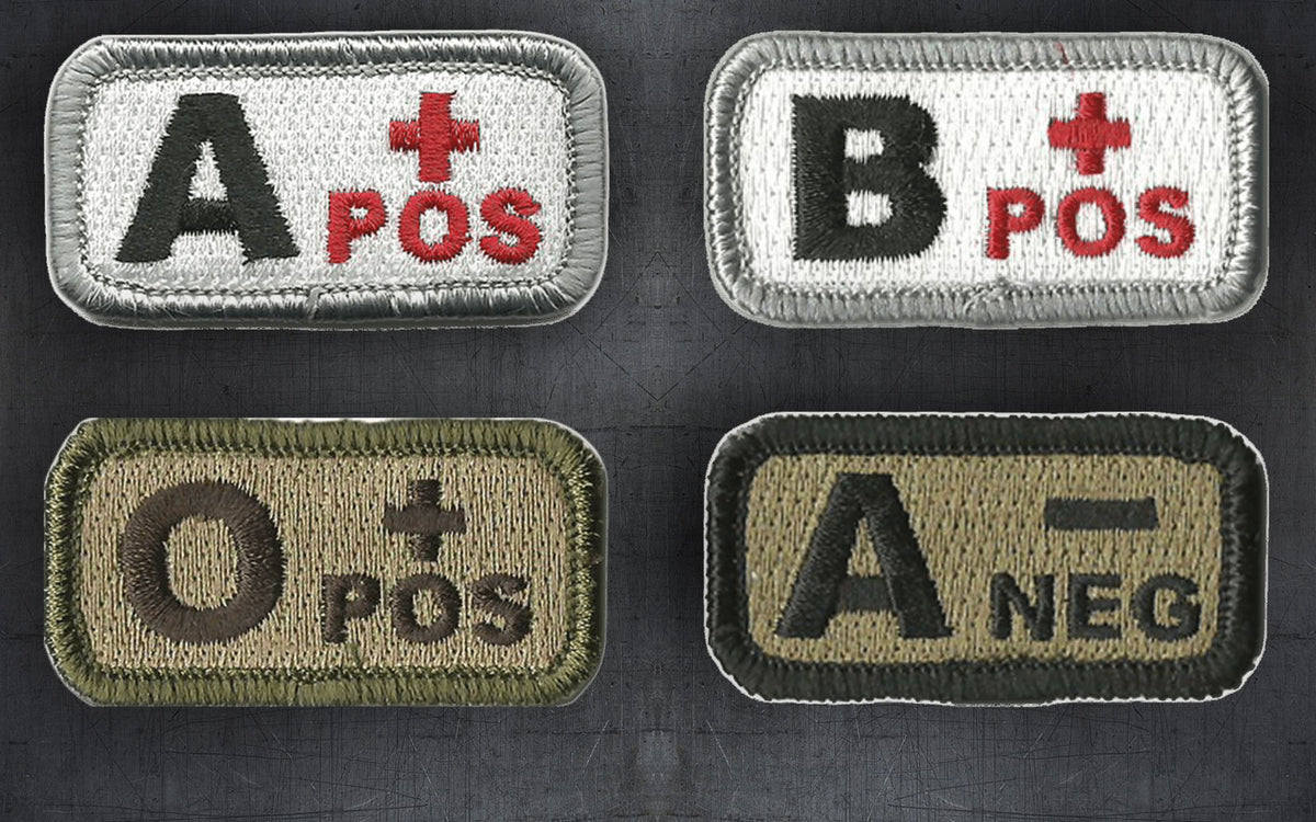 Medical Velcro Patches – Blood Type
