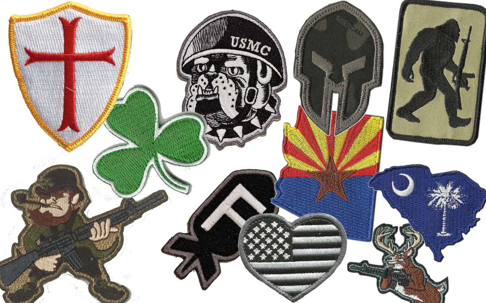 Gadsden & Culpeper Irish Clover Tactical Patch - 2x2" Die-Cut | Hook & Loop Backing