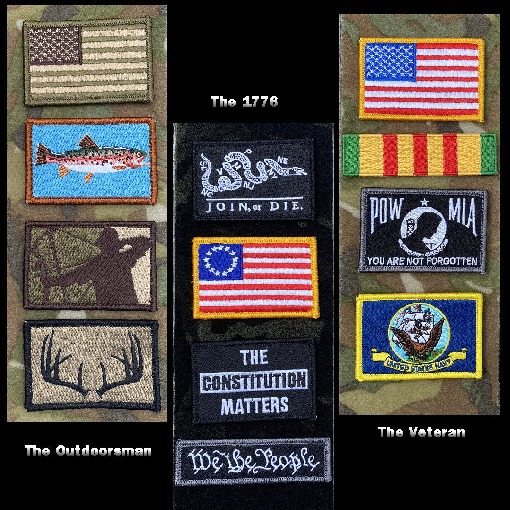 Build a 6-pack Tactical Patch Set-Up - $16 Special