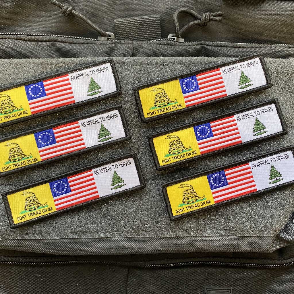 Three Flags Morale Patch  - Gadsden Betsy Appeal