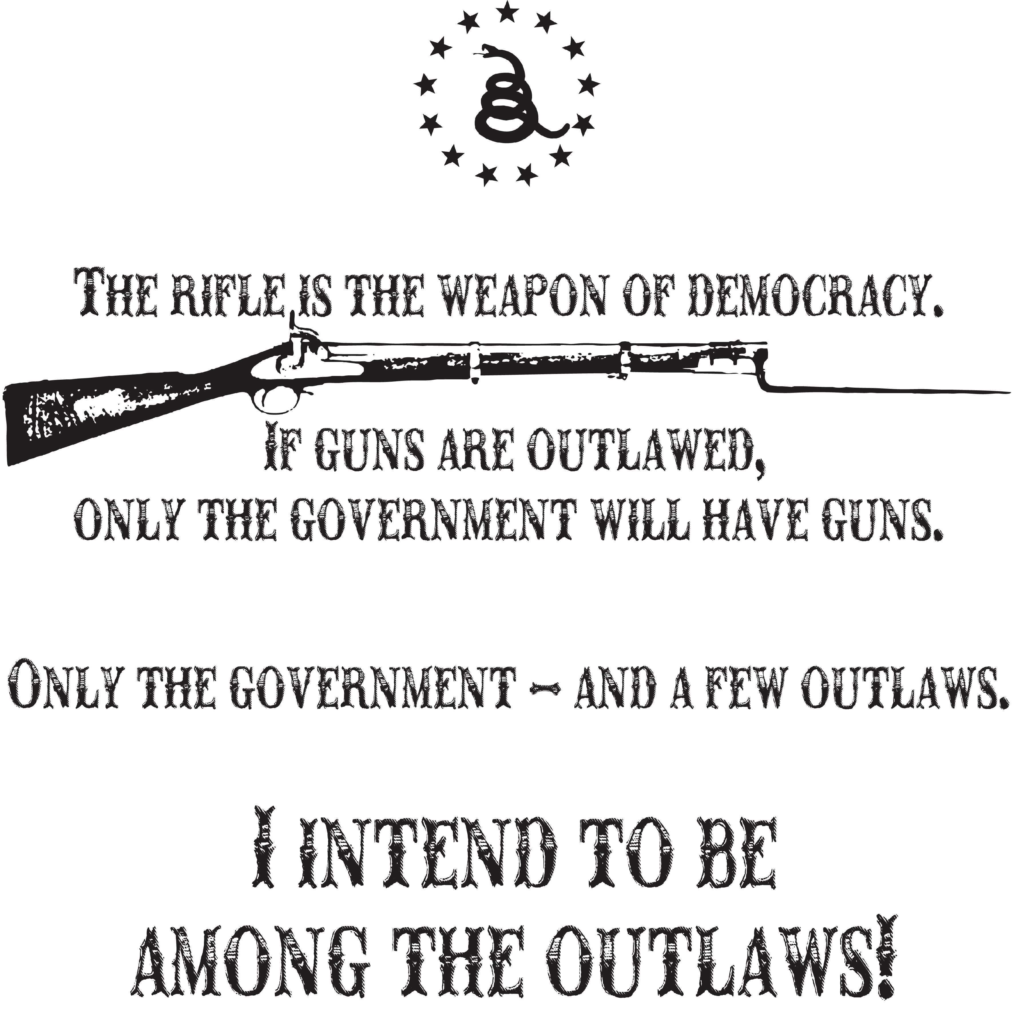 American Outlaw - Weapon Of Democracy - Hooded Sweatshirt