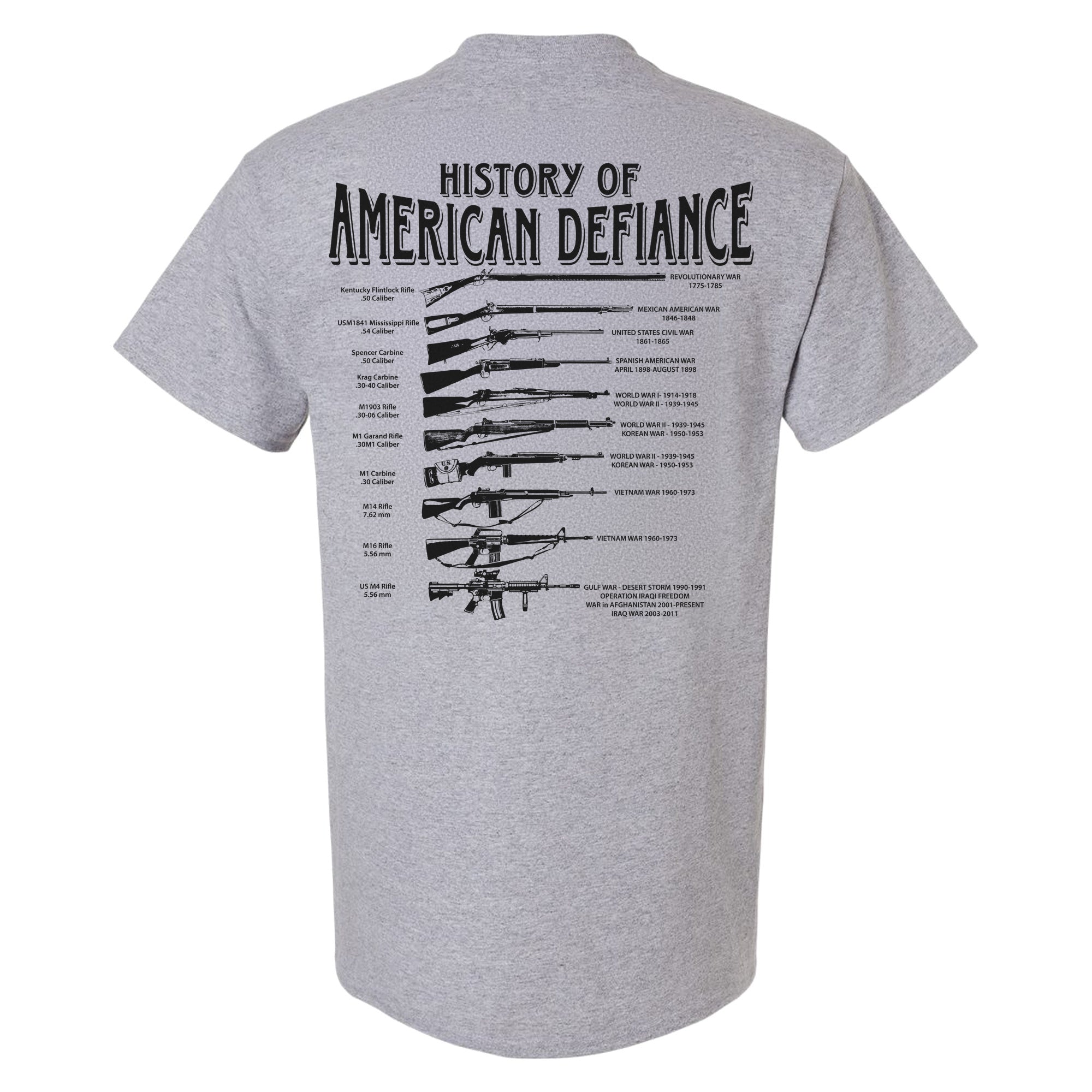 Historical Rifles T-Shirts - American Defiance