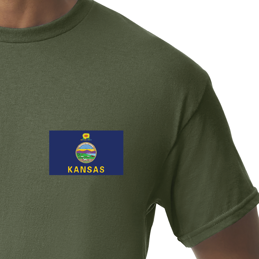 State Flag T-Shirts - Kansas