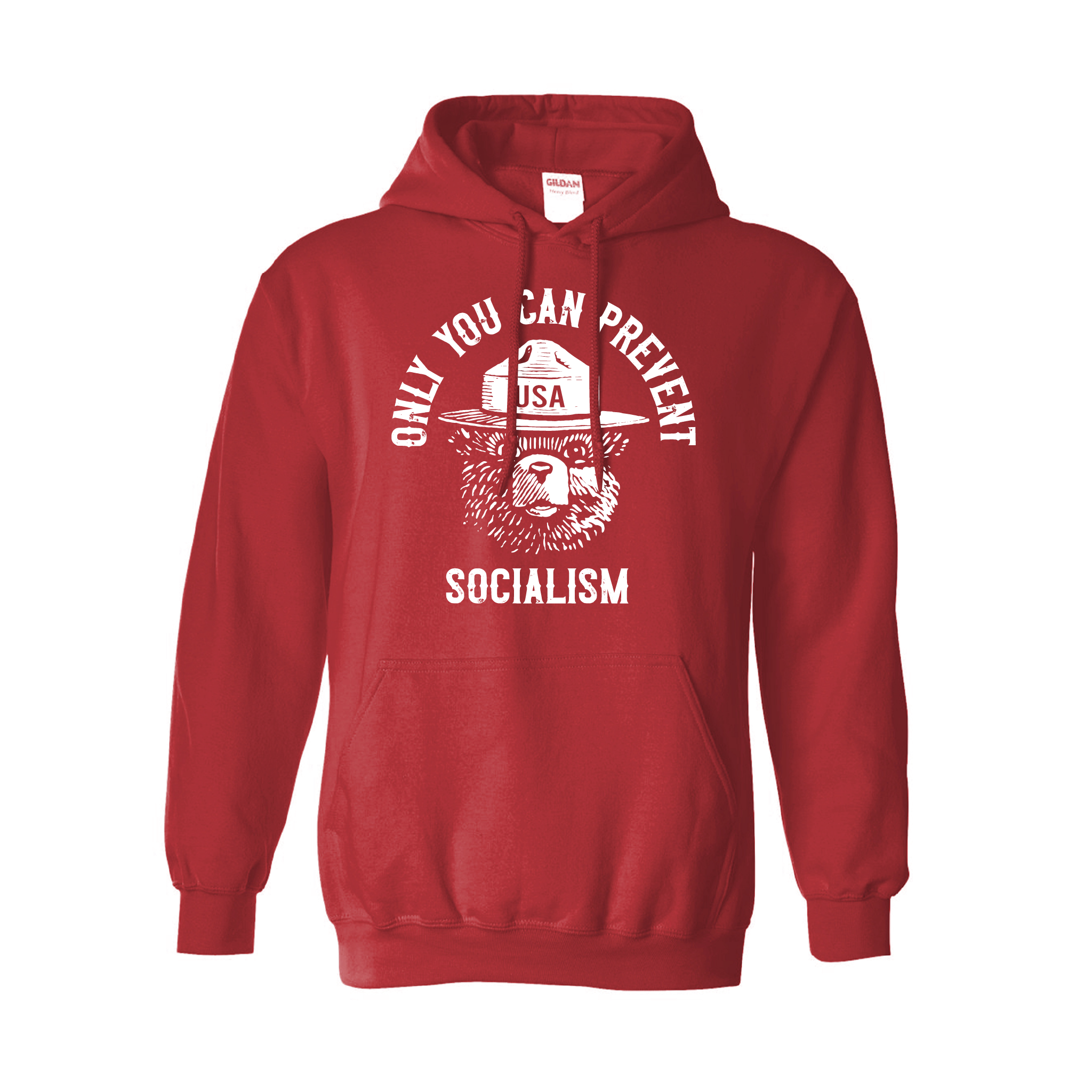 Smokey "Only You Can Prevent Socialism" Hooded Sweatshirts