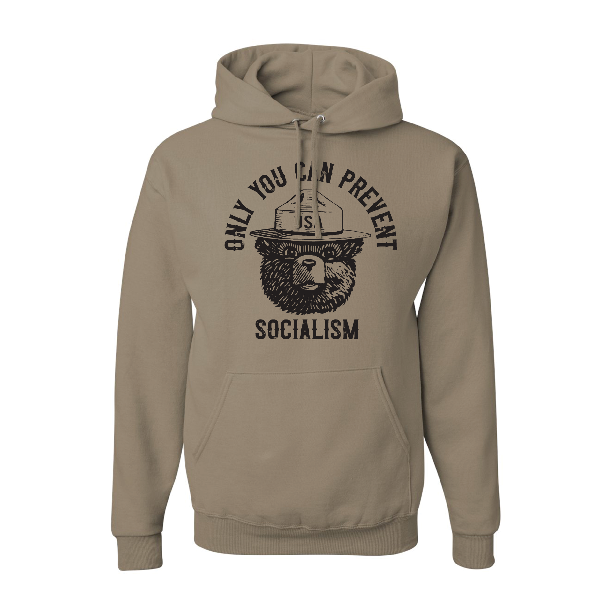 Smokey "Only You Can Prevent Socialism" Hooded Sweatshirts