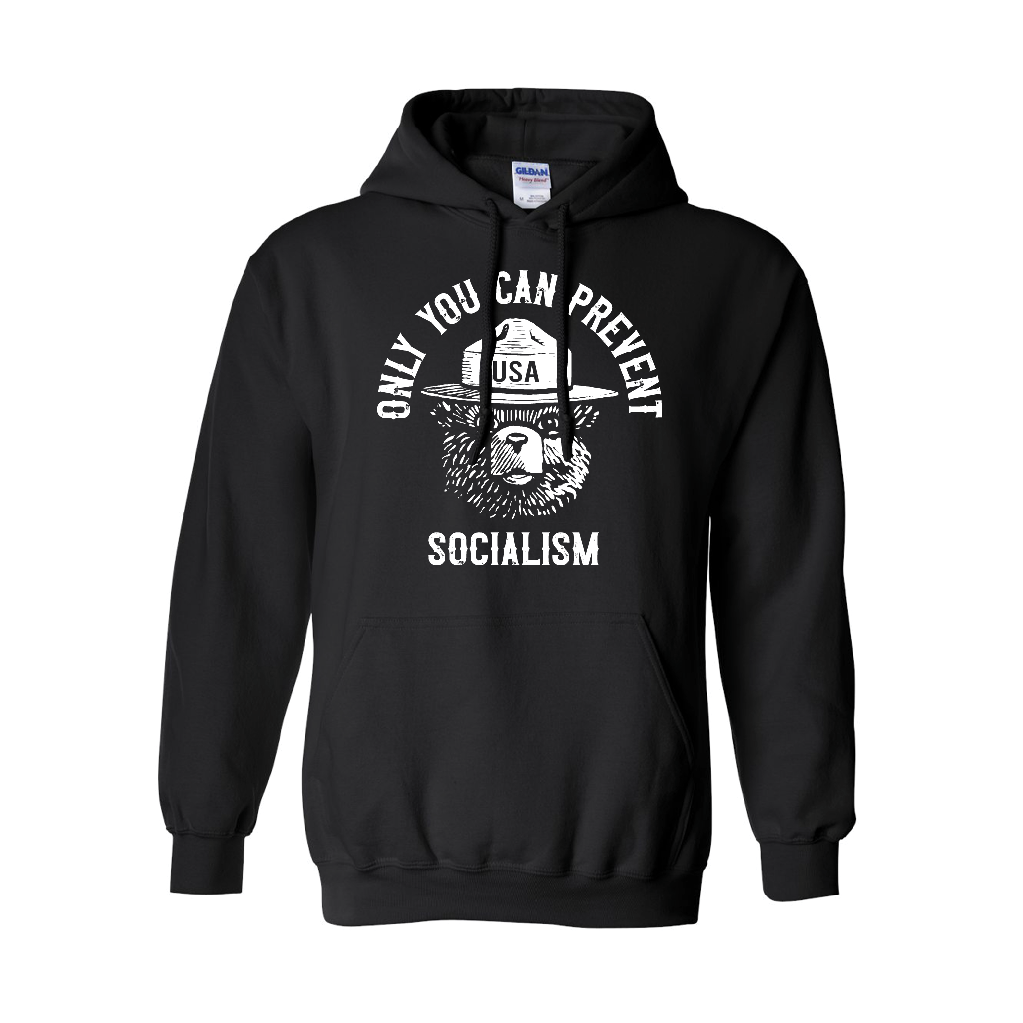 Smokey "Only You Can Prevent Socialism" Hooded Sweatshirts