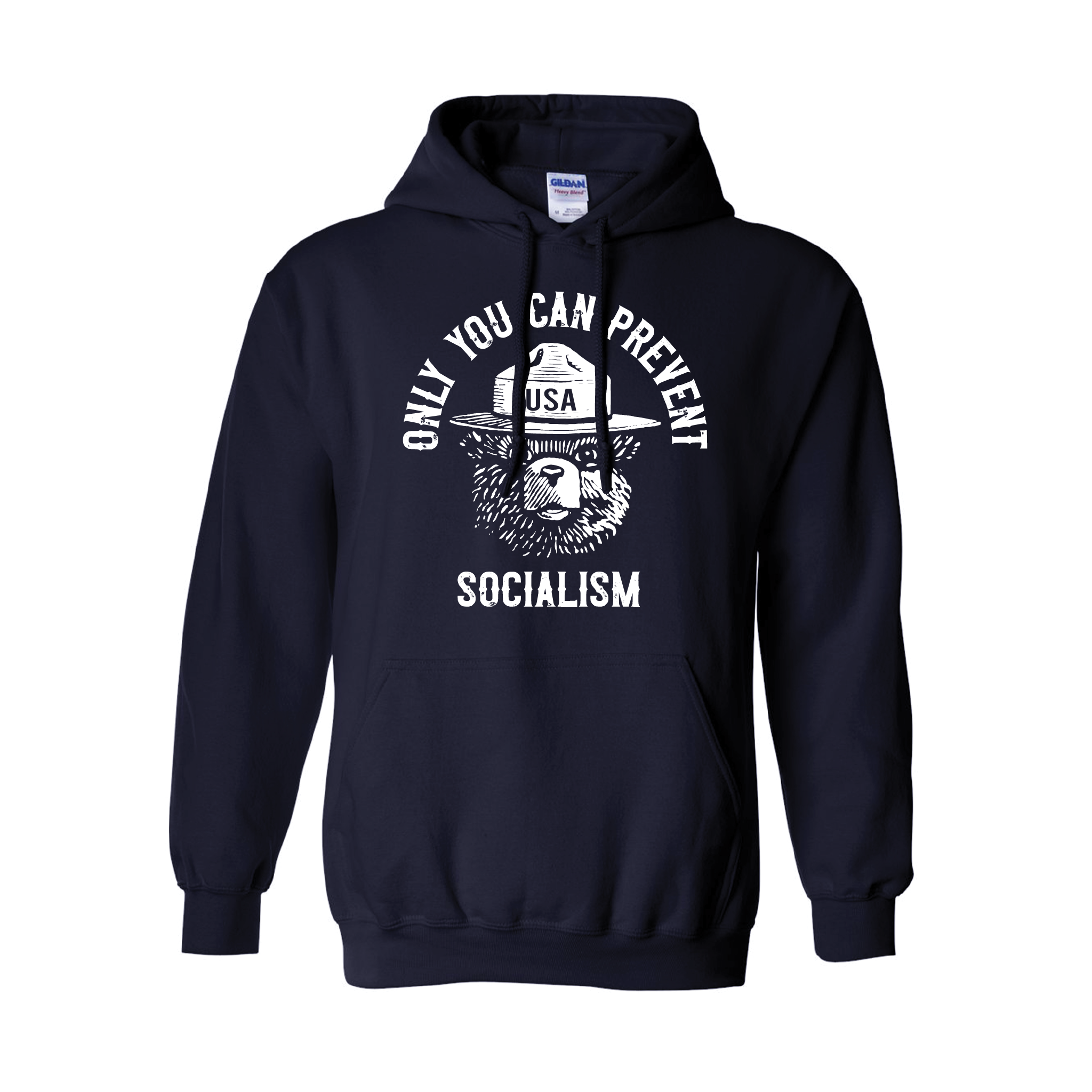 Smokey "Only You Can Prevent Socialism" Hooded Sweatshirts