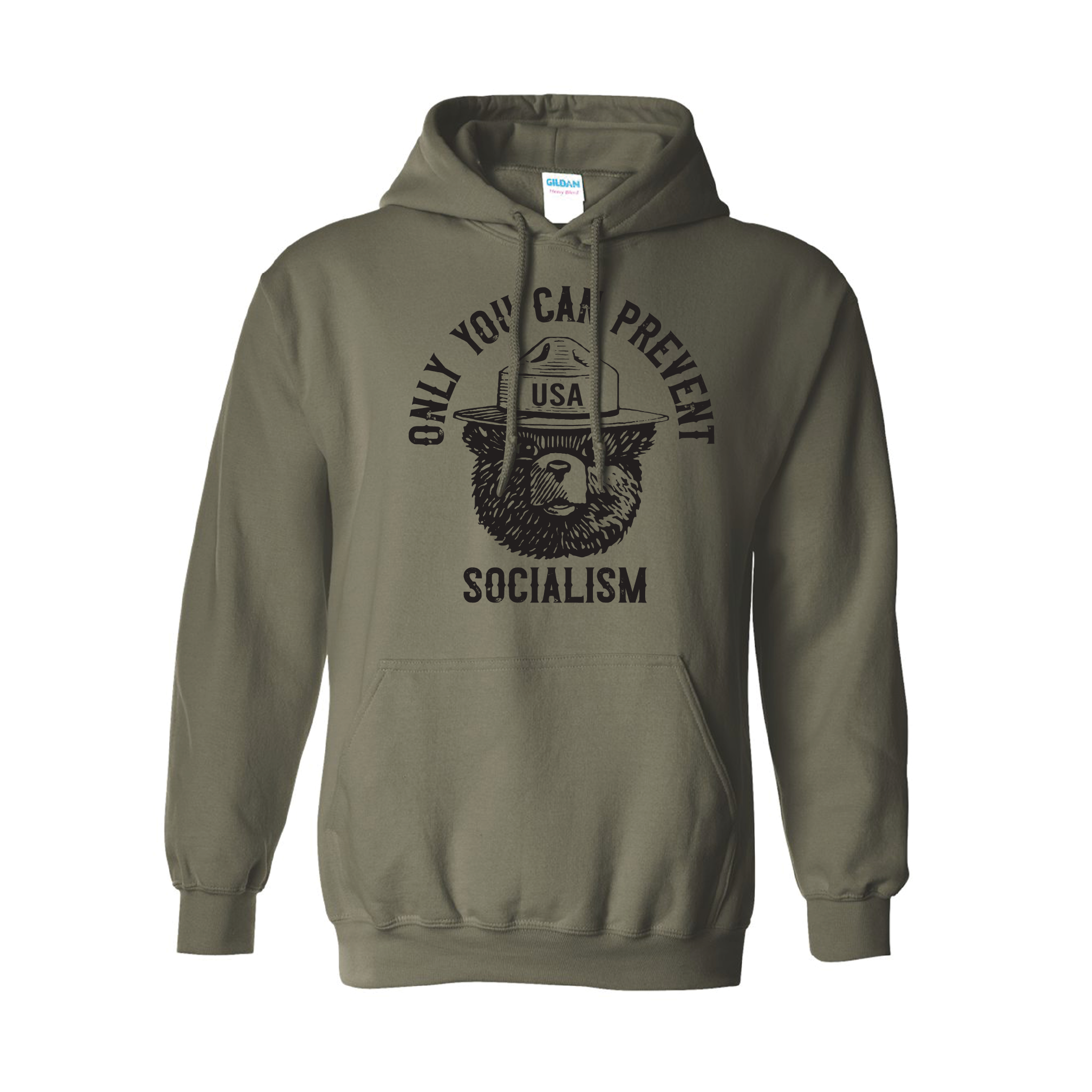 Smokey "Only You Can Prevent Socialism" Hooded Sweatshirts