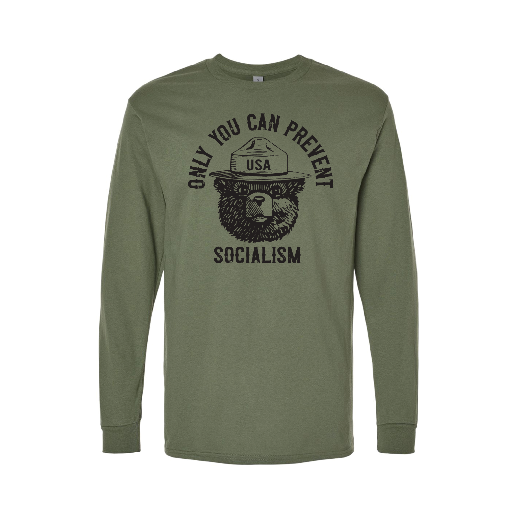 Smokey "Only You Can Prevent Socialism" Longsleeve Shirts