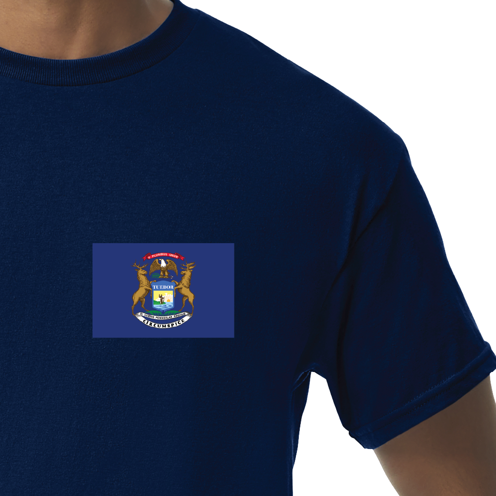State Flag T-Shirts - Michigan