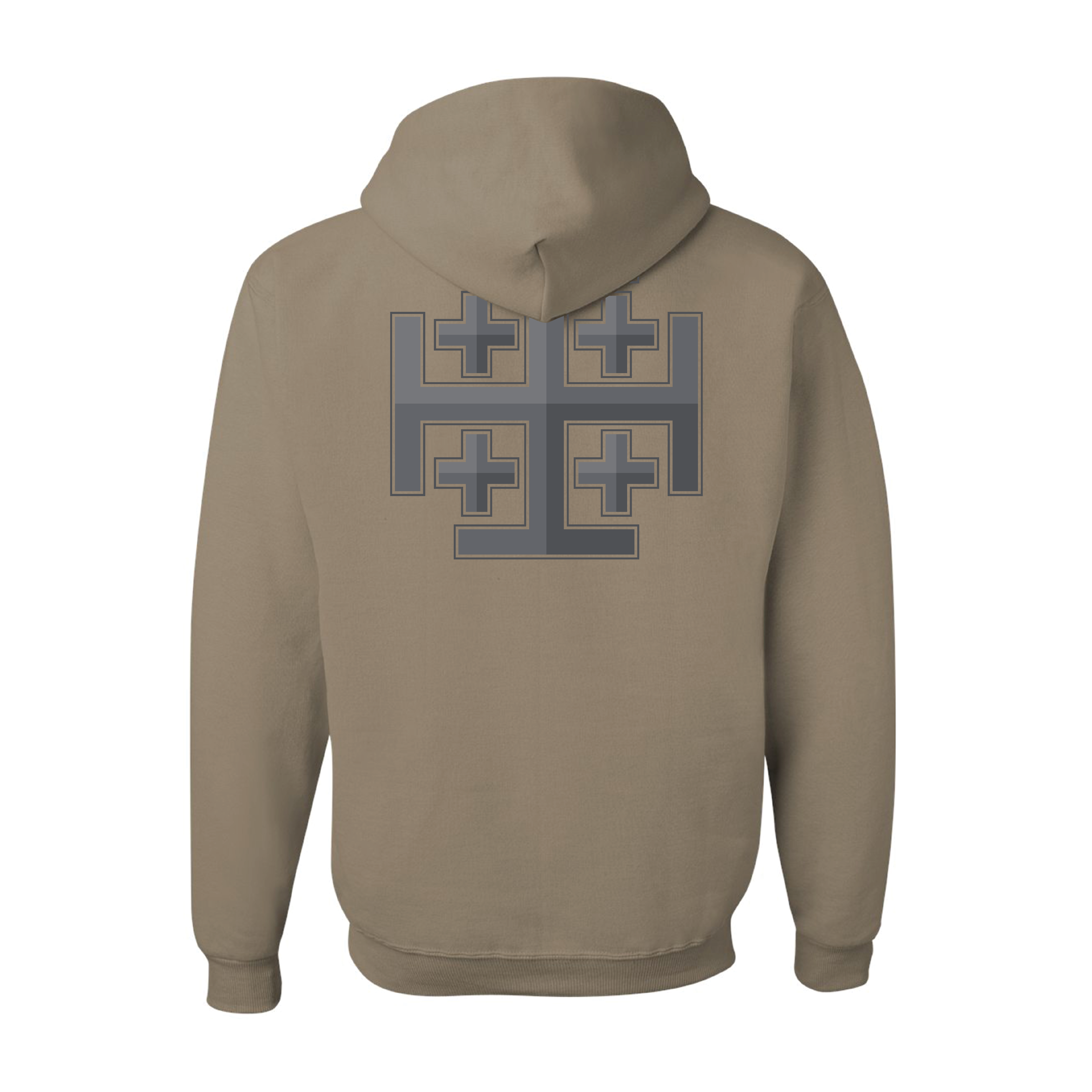 Jerusalem Cross Hooded Sweatshirts