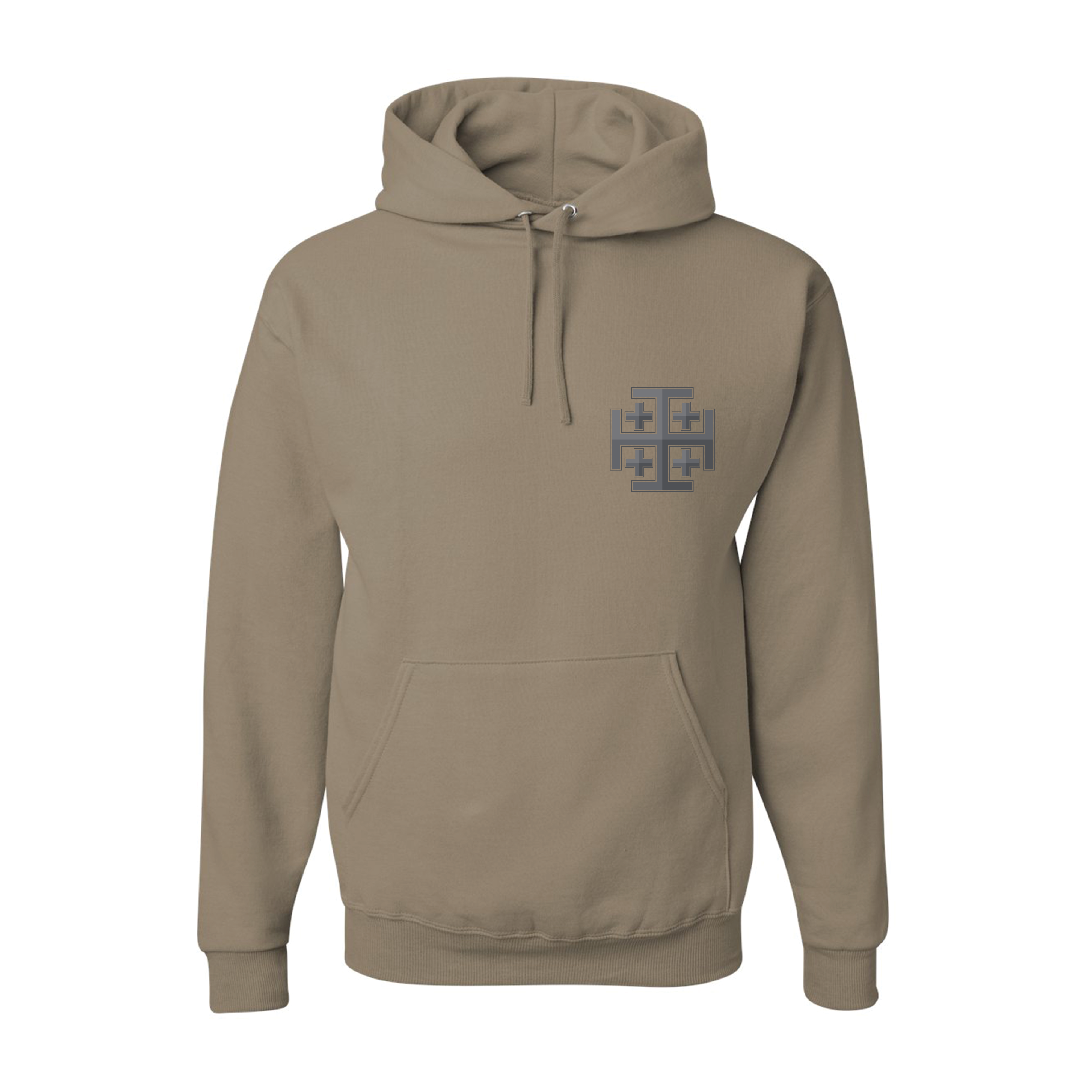 Jerusalem Cross Hooded Sweatshirts
