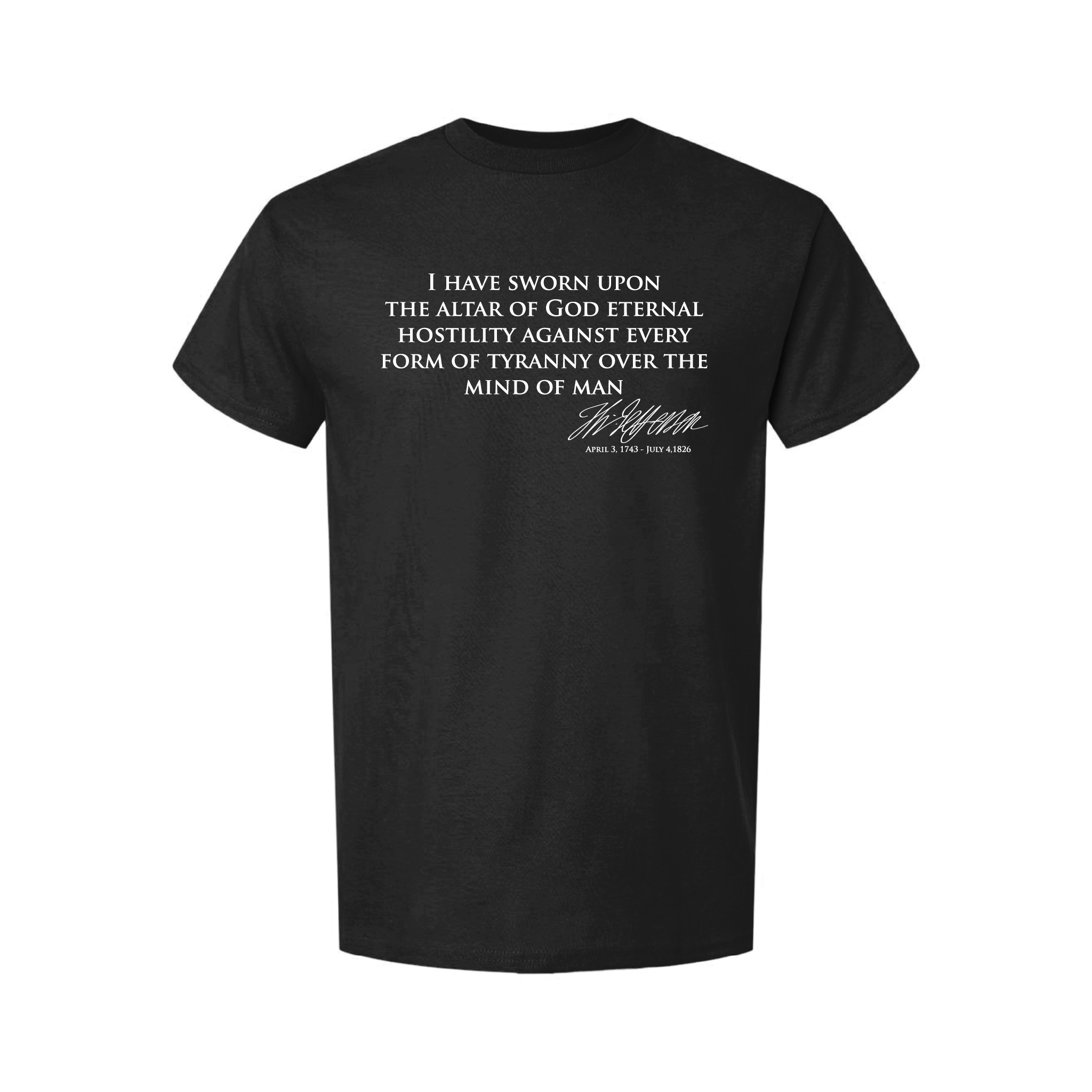 Jefferson T-Shirt Blue  - Hostility to Tyranny