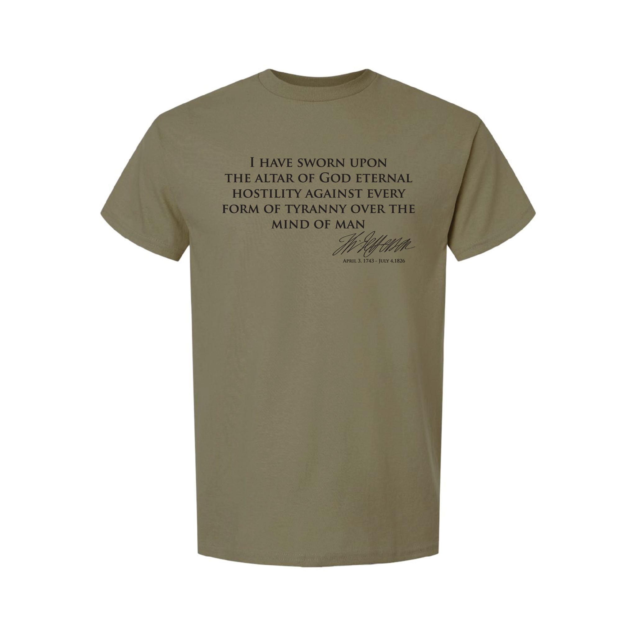 Jefferson T-Shirt Blue  - Hostility to Tyranny