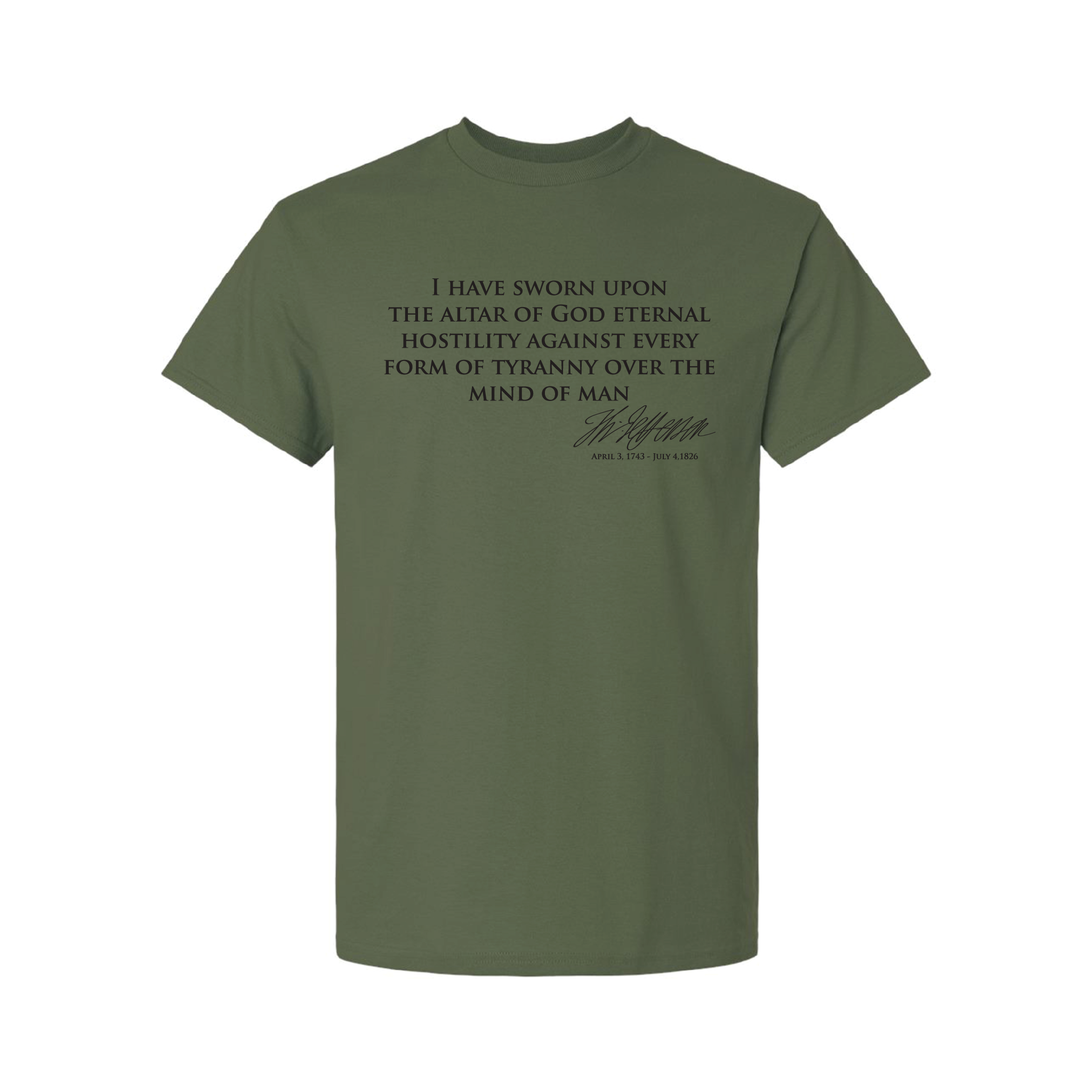 Jefferson T-Shirt Blue  - Hostility to Tyranny