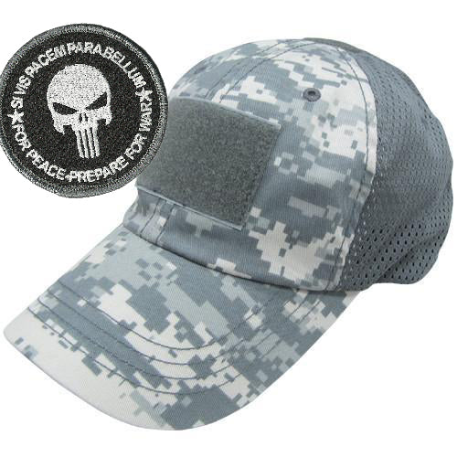 Clearance: Condor Digital ACU Tactical Cap Mesh Back - w Circle Skull