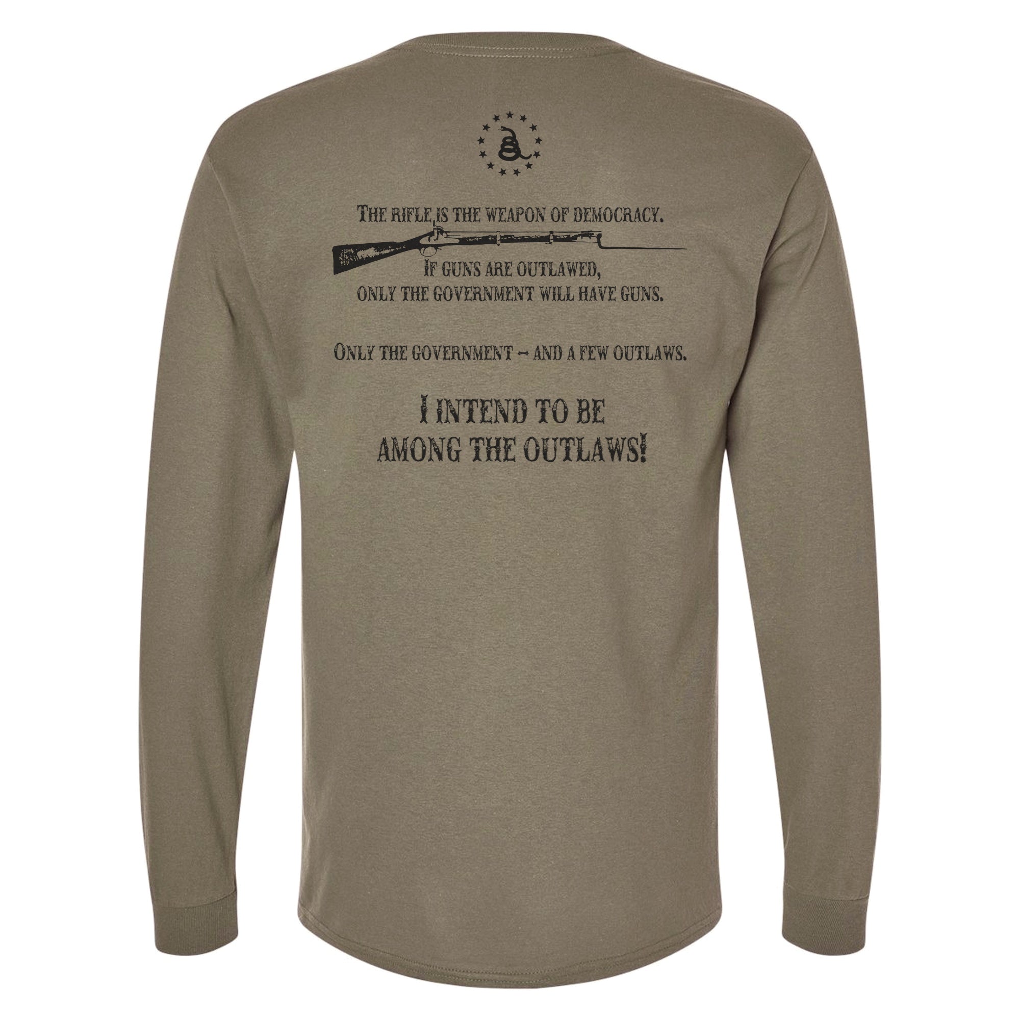 American Outlaw- Weapon Of Democracy - Longsleeve T-Shirt