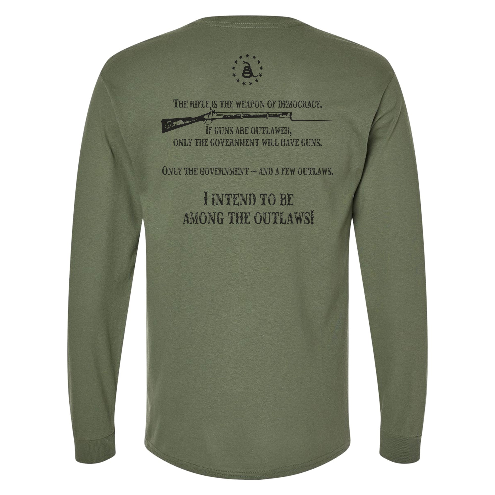 American Outlaw- Weapon Of Democracy - Longsleeve T-Shirt