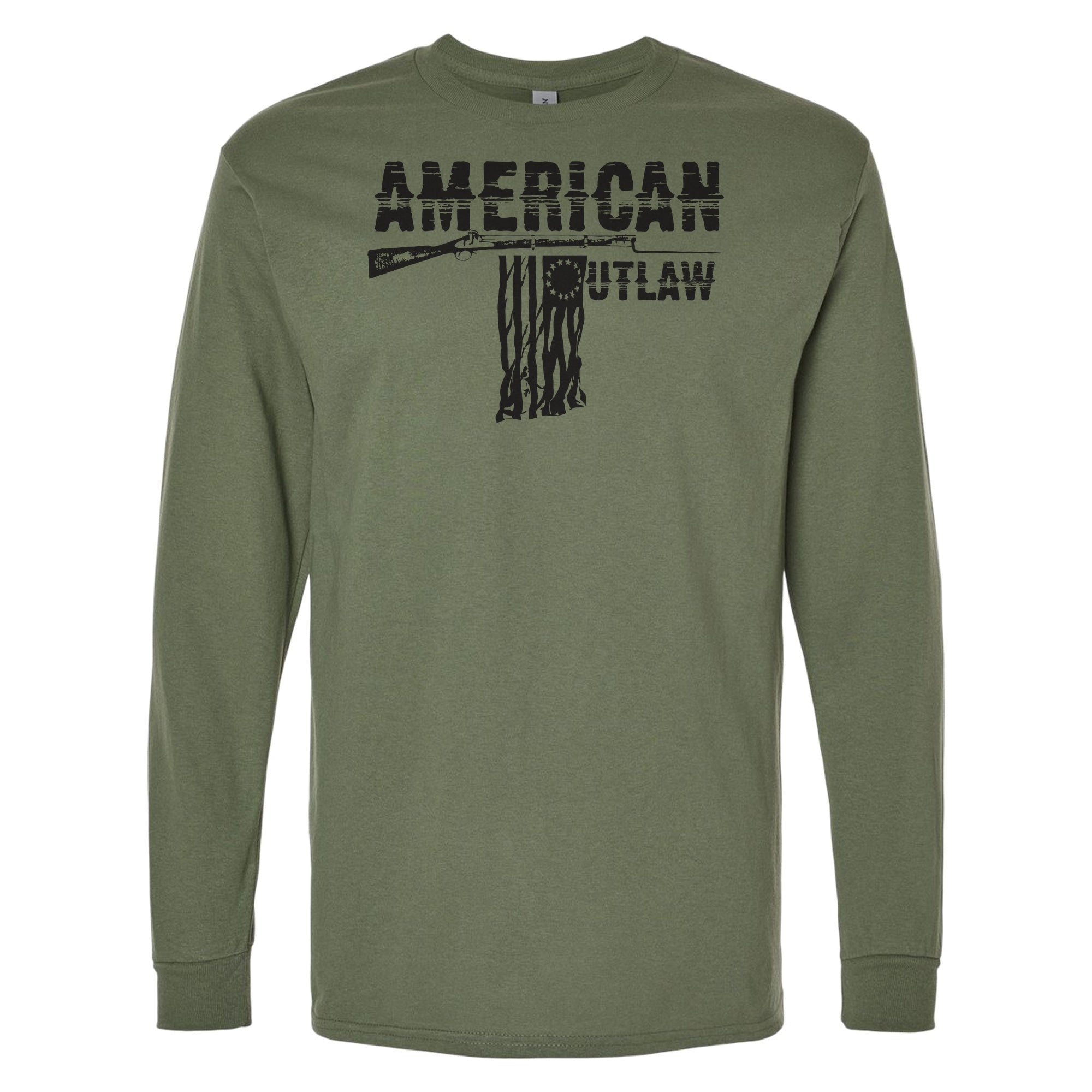 American Outlaw- Weapon Of Democracy - Longsleeve T-Shirt