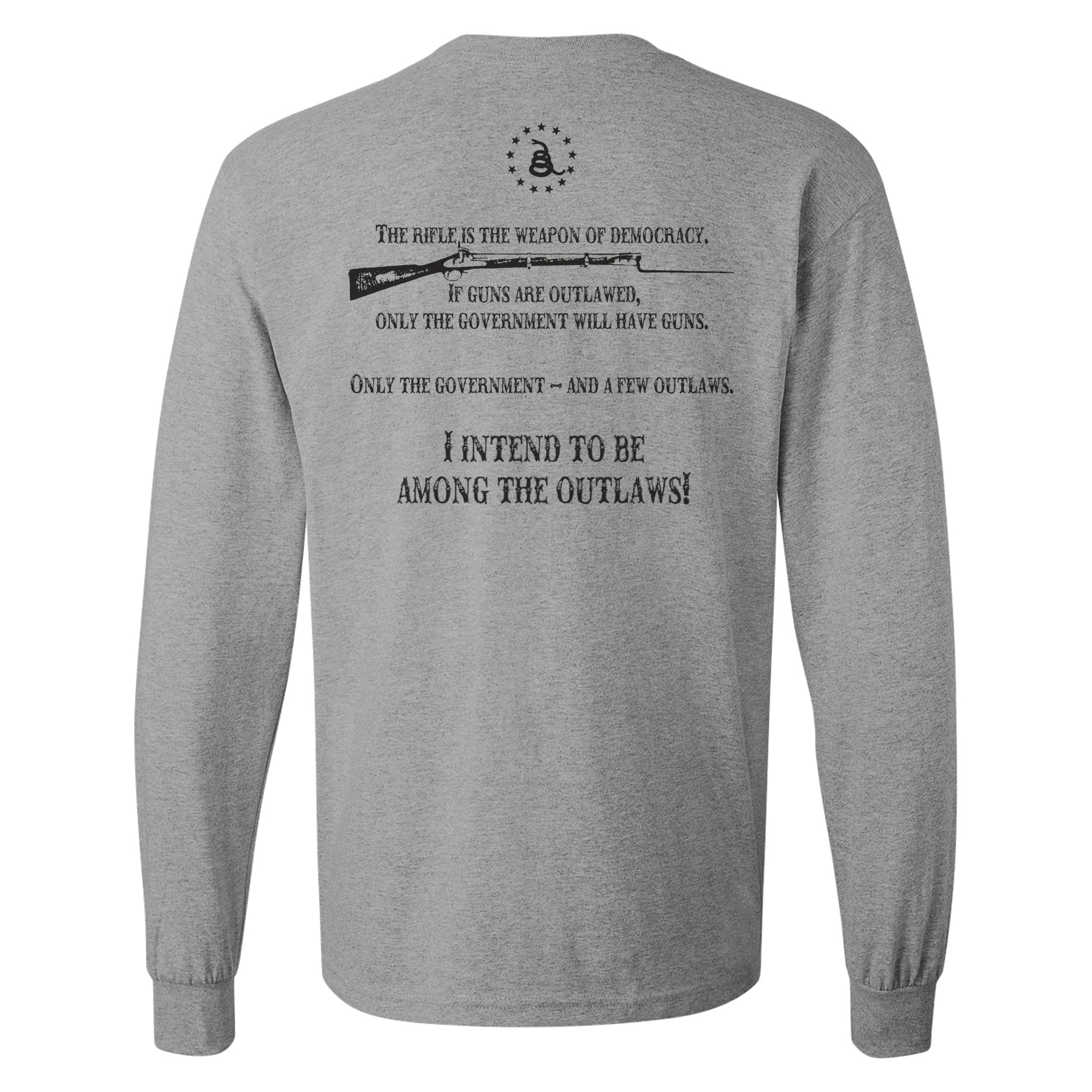 American Outlaw- Weapon Of Democracy - Longsleeve T-Shirt