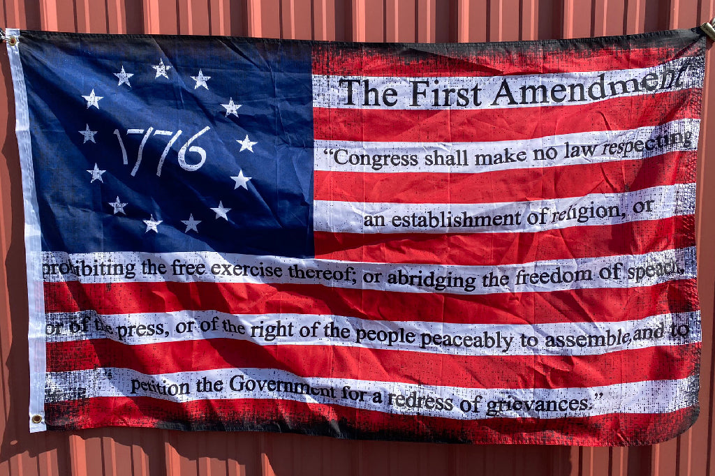 1st Amendment Betsy Ross 1776 Poly Flag 3x5