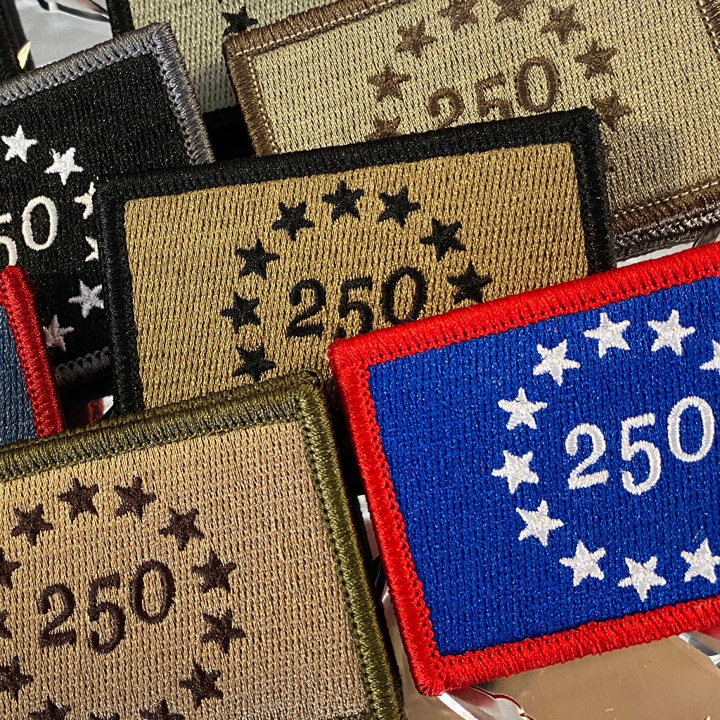 2"x3" USA 250 Tactical Patches