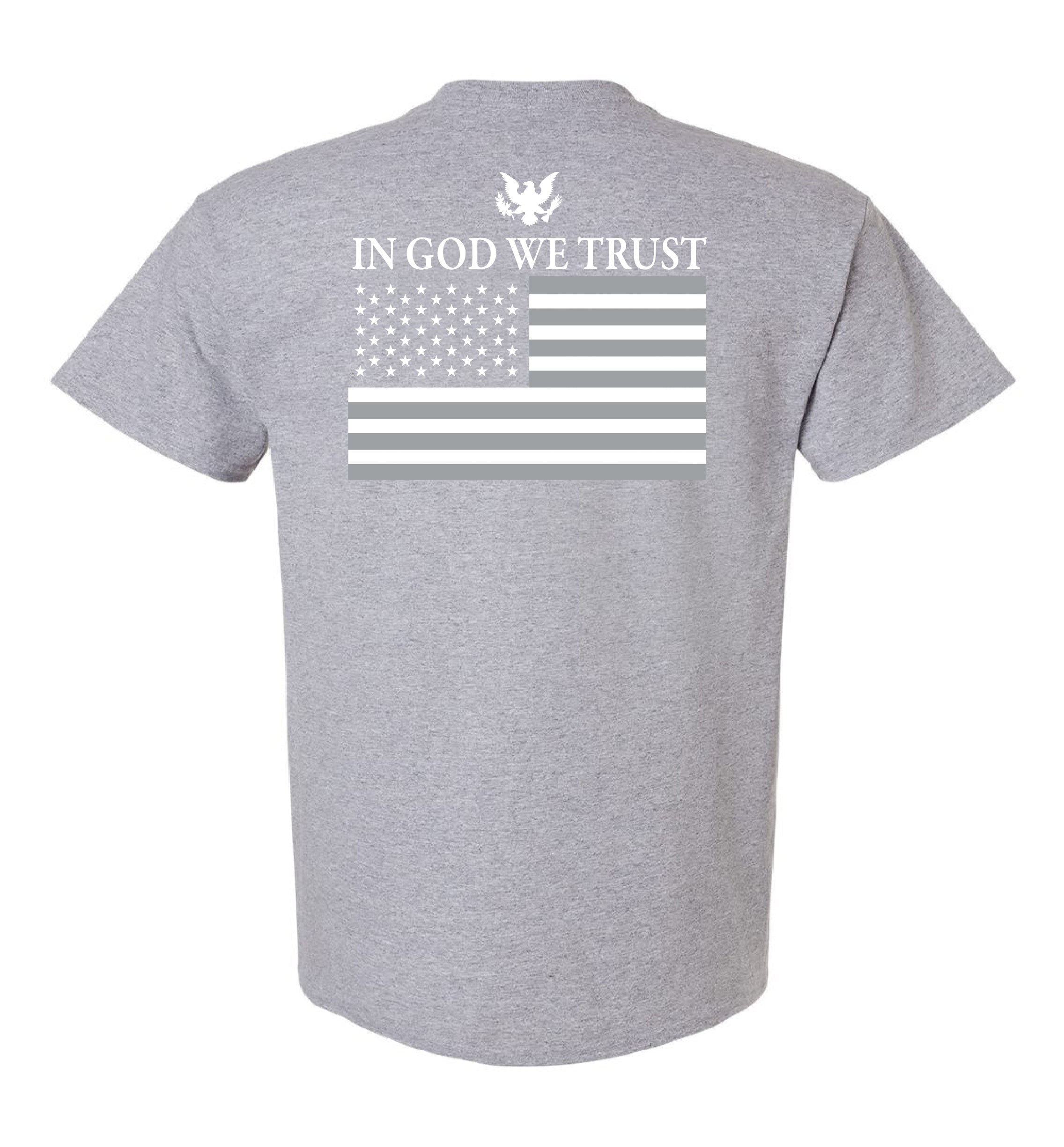 IN GOD WE TRUST T-Shirt - Athletic Grey