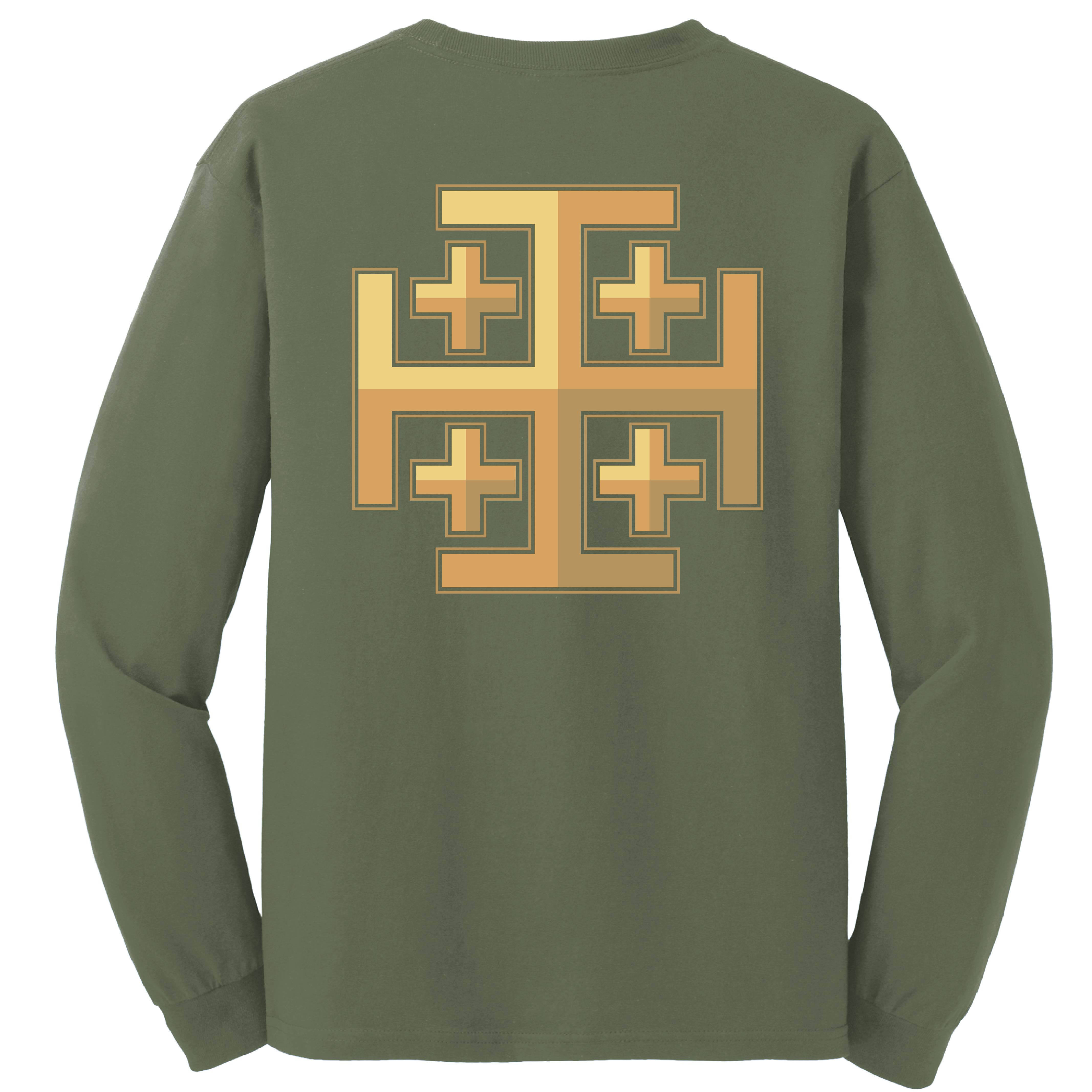 Jerusalem Cross Longsleeve T-Shirts