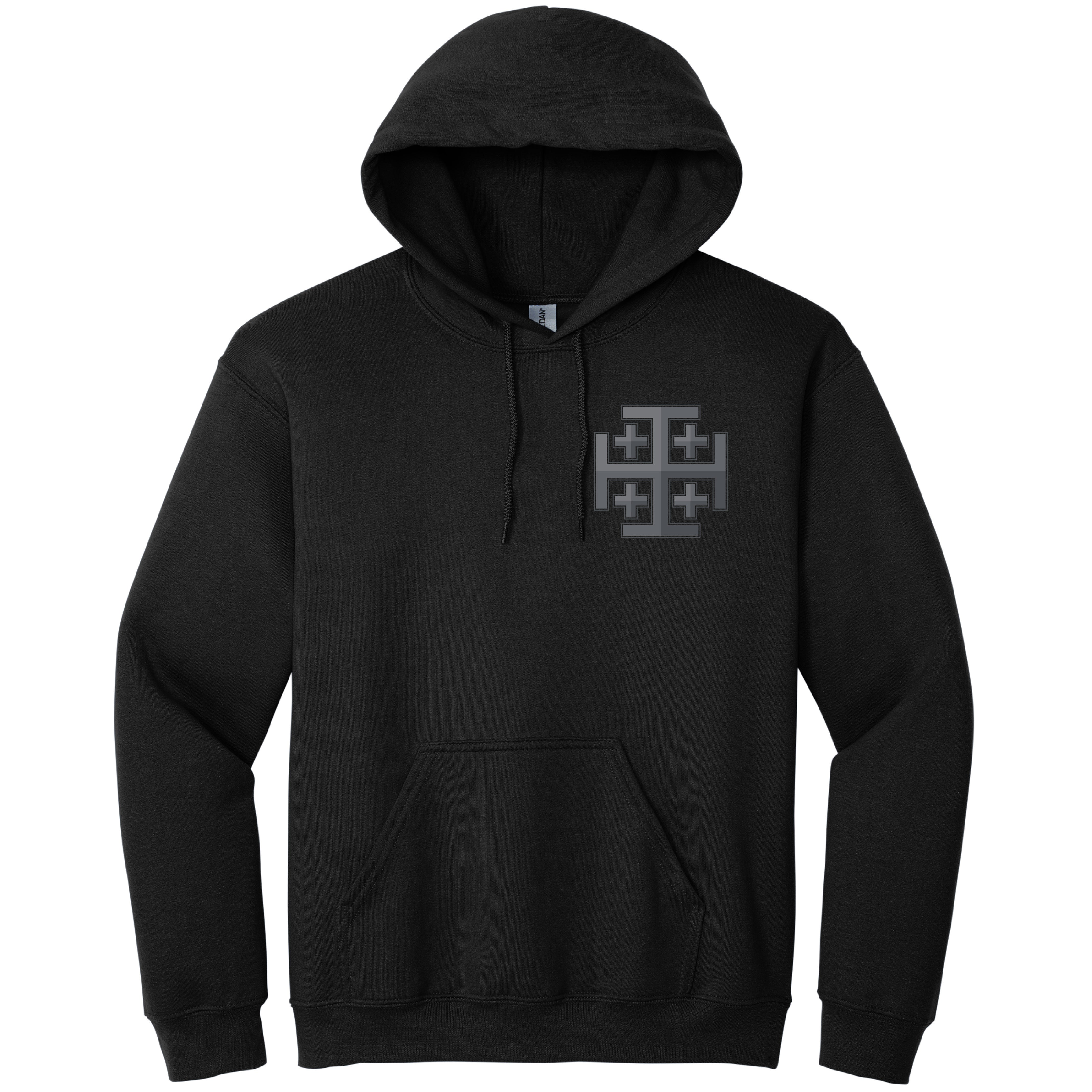 Jerusalem Cross Hooded Sweatshirts