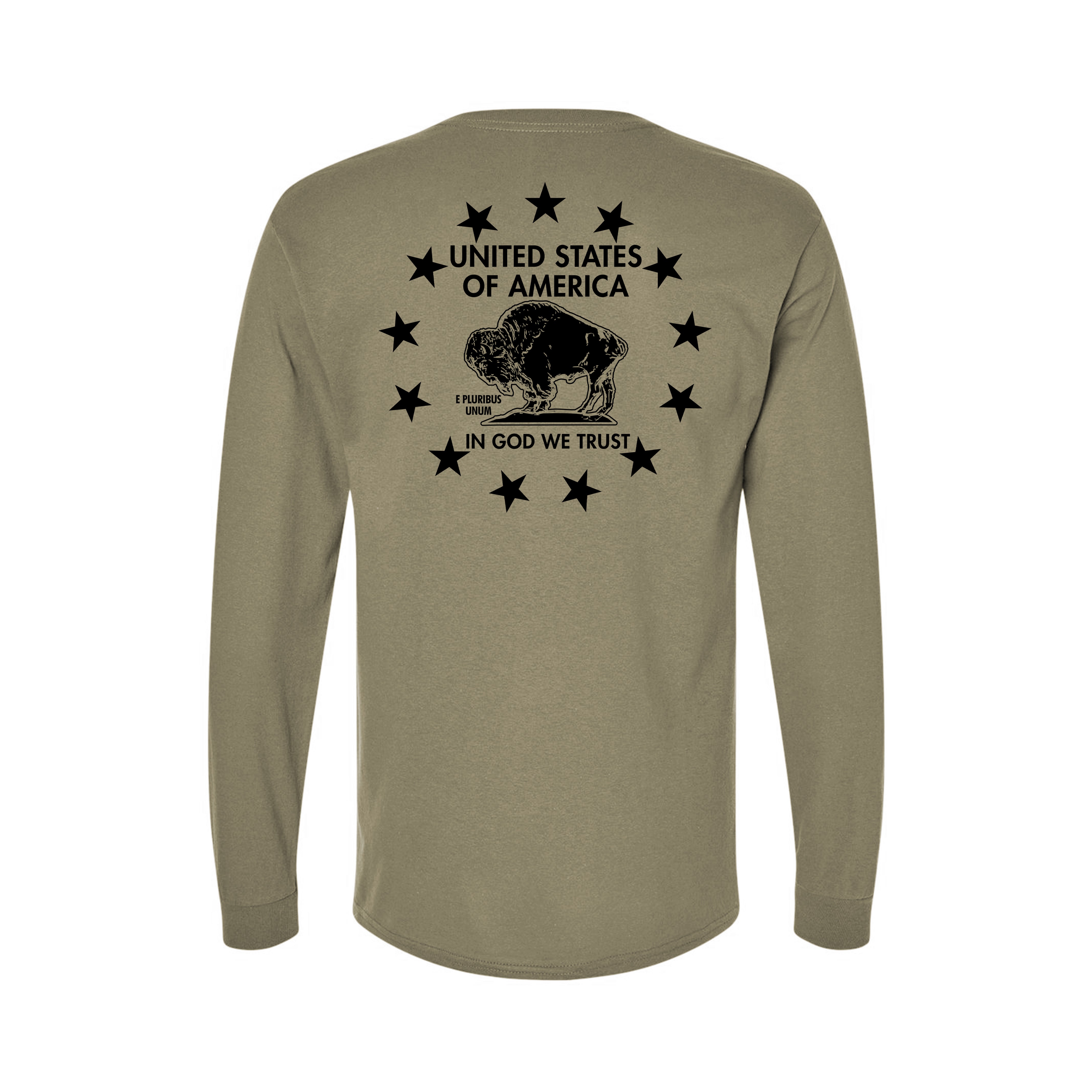 American Buffalo - God We Trust - Longsleeve T-Shirts