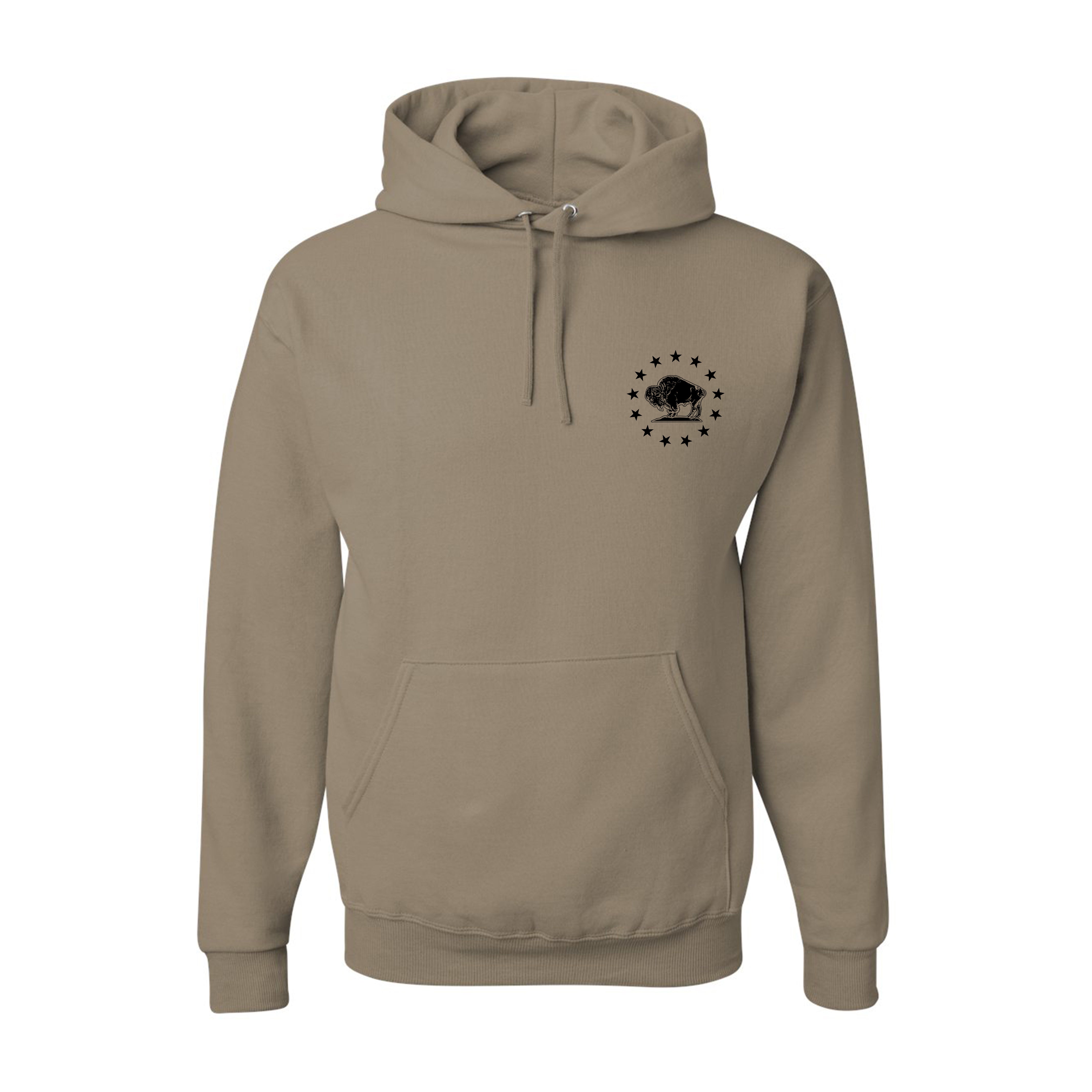 American Buffalo - Hooded Sweatshirt - Black