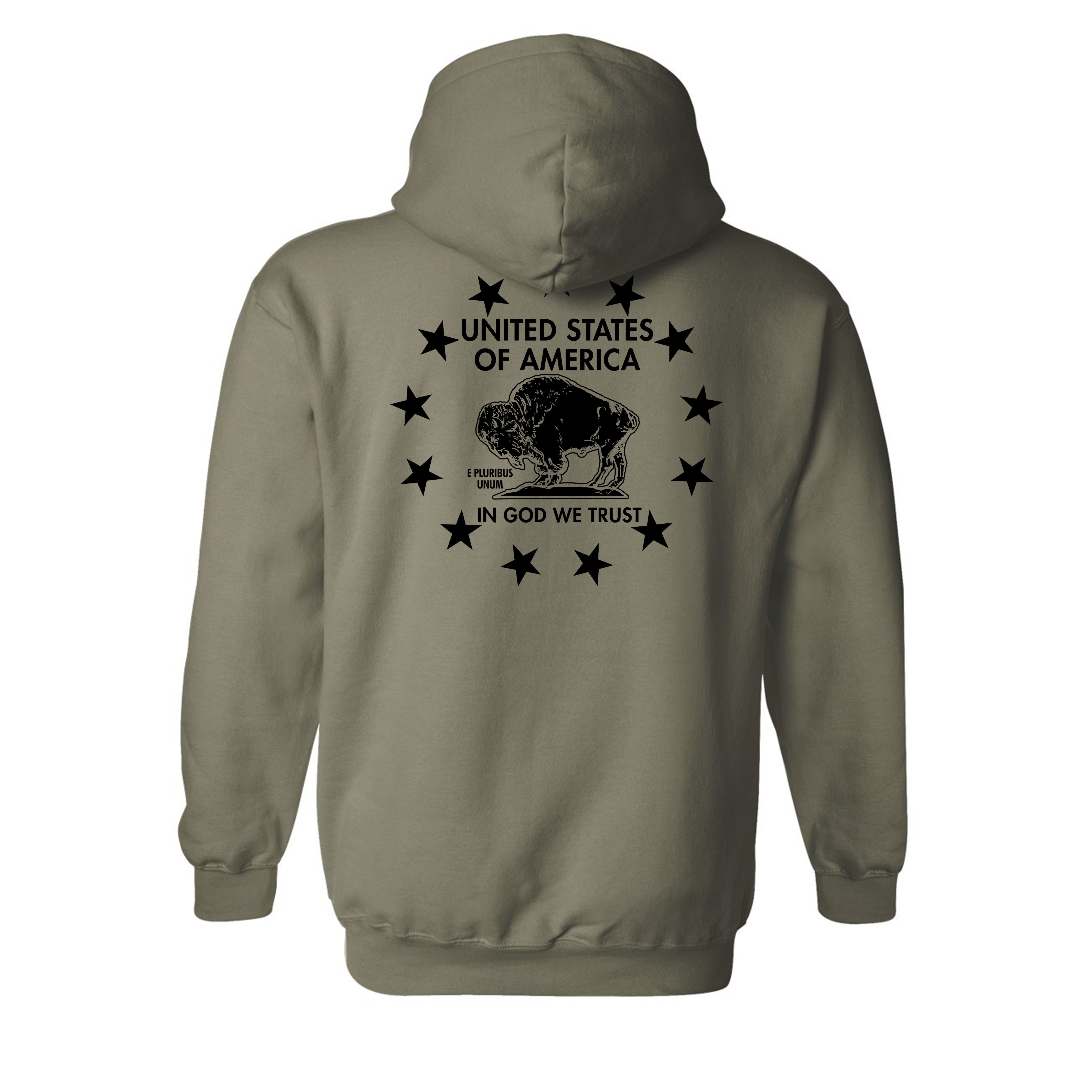 American Buffalo - Hooded Sweatshirt - Black