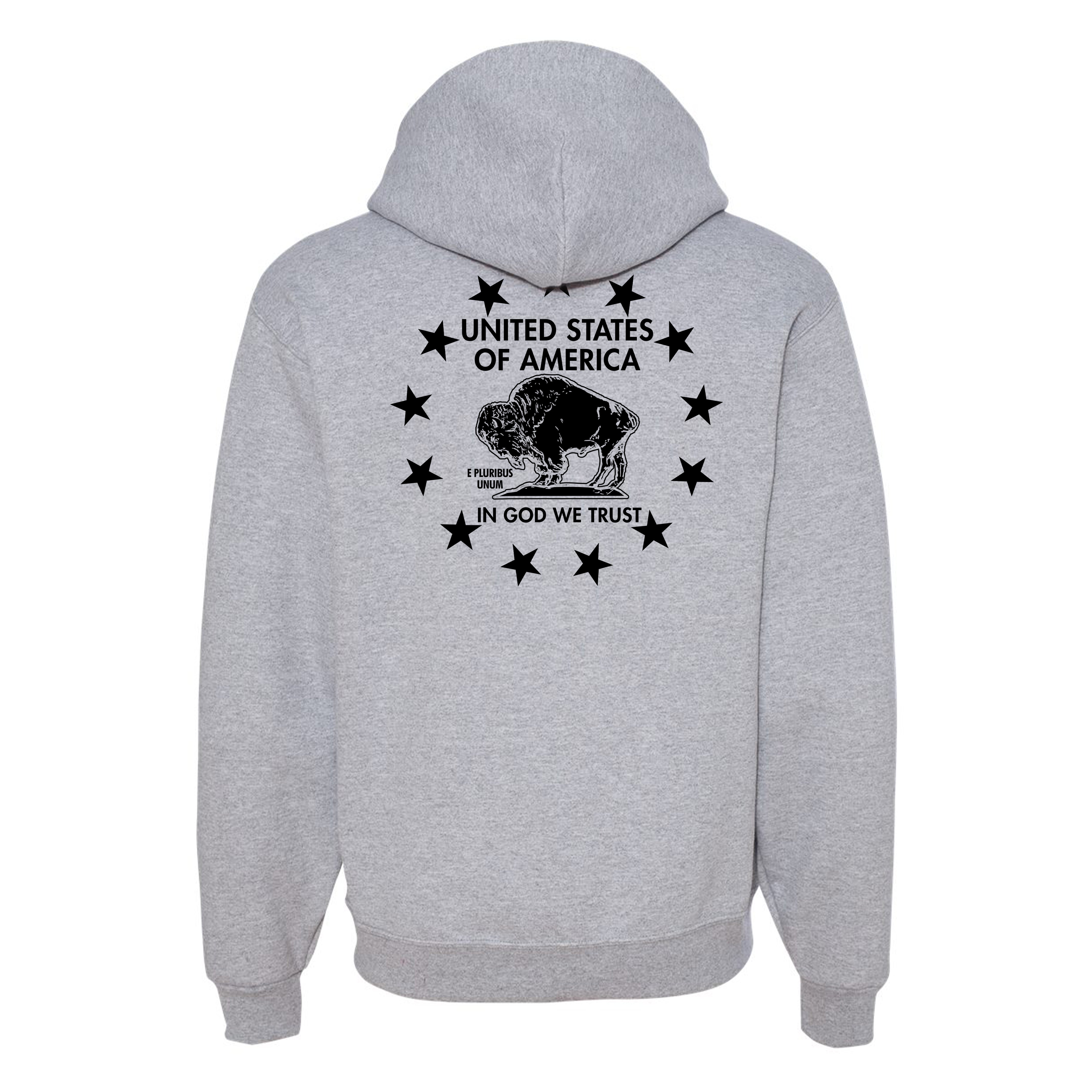 American Buffalo - Hooded Sweatshirt - Black
